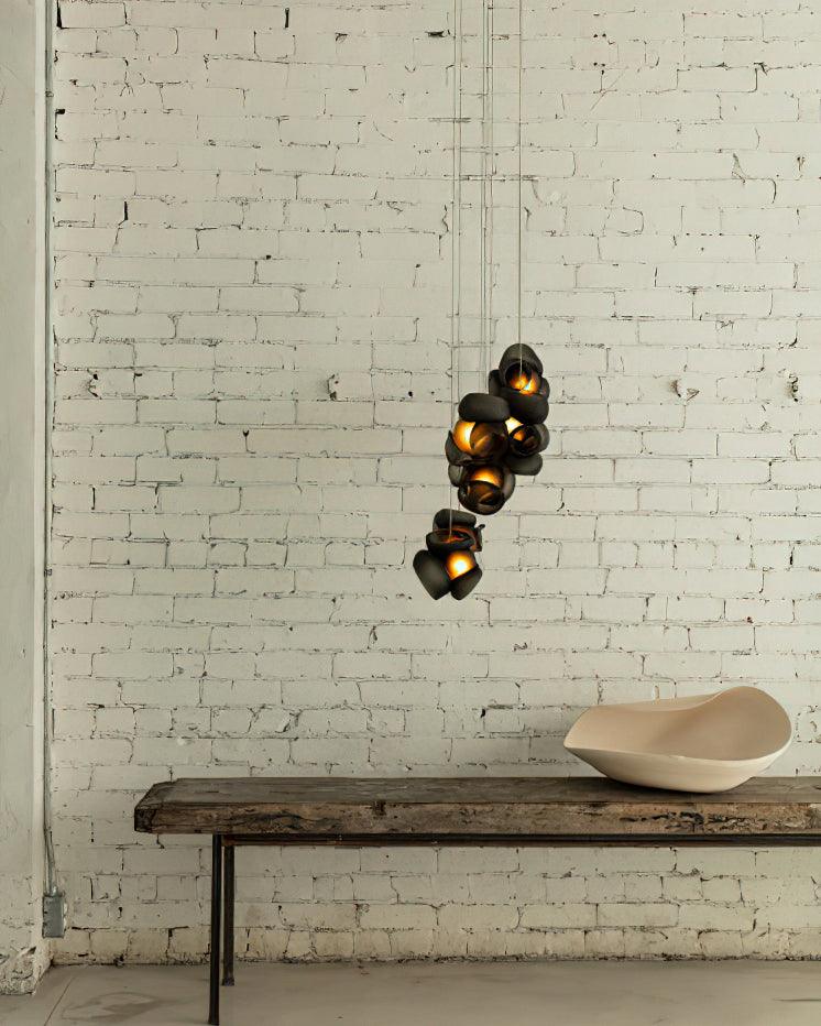 Zamarir Bubbles Cluster Metal Glass Pendant Light - Blowlighting