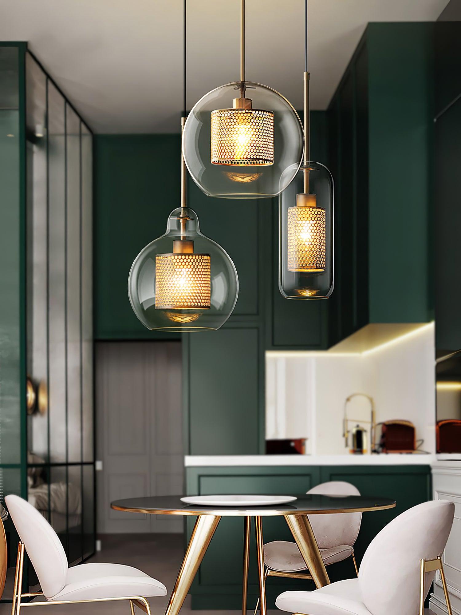 Combined Chiswick Glass Pendant Light - Blowlighting