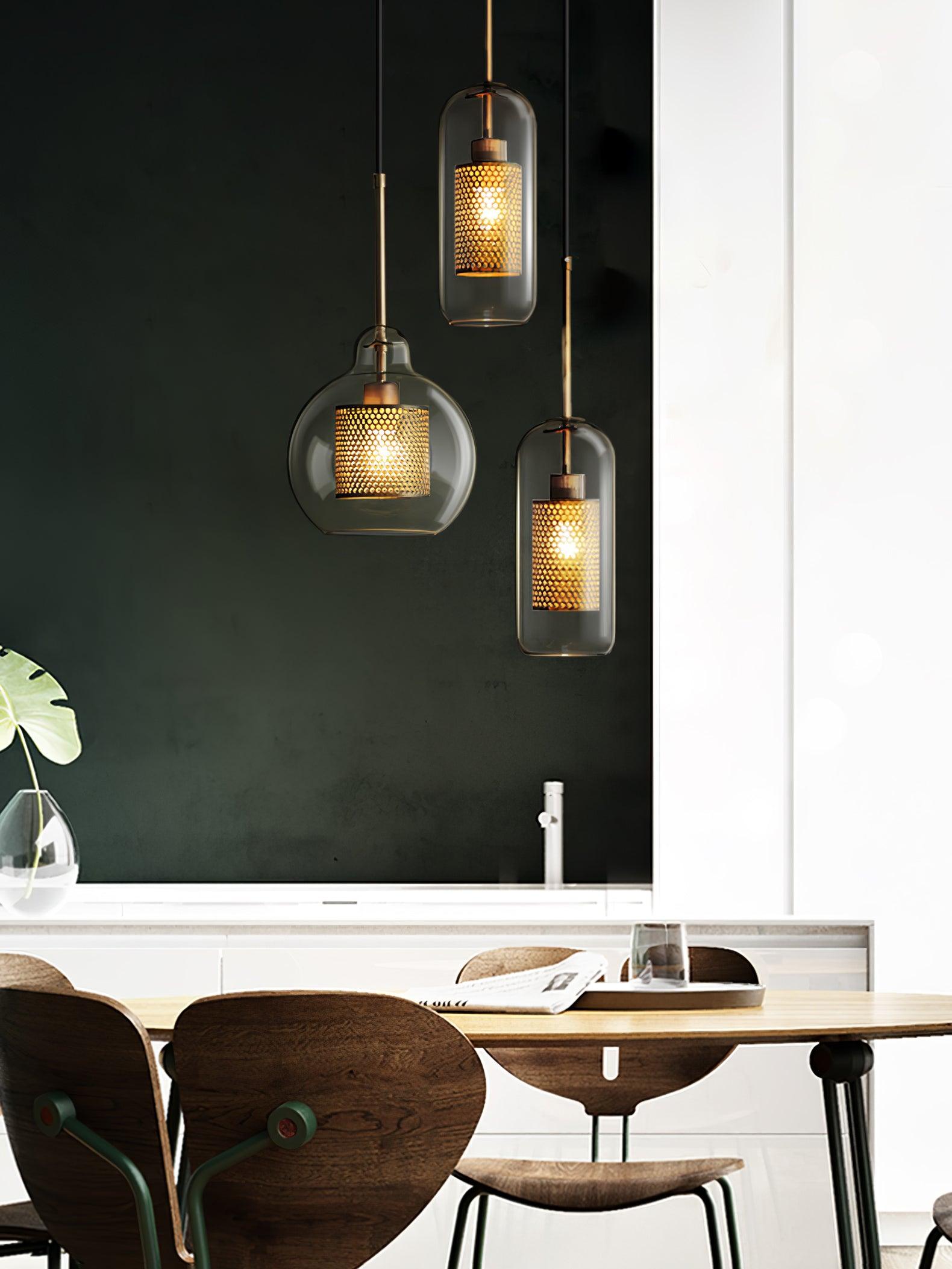 Combined Chiswick Glass Pendant Light - Blowlighting