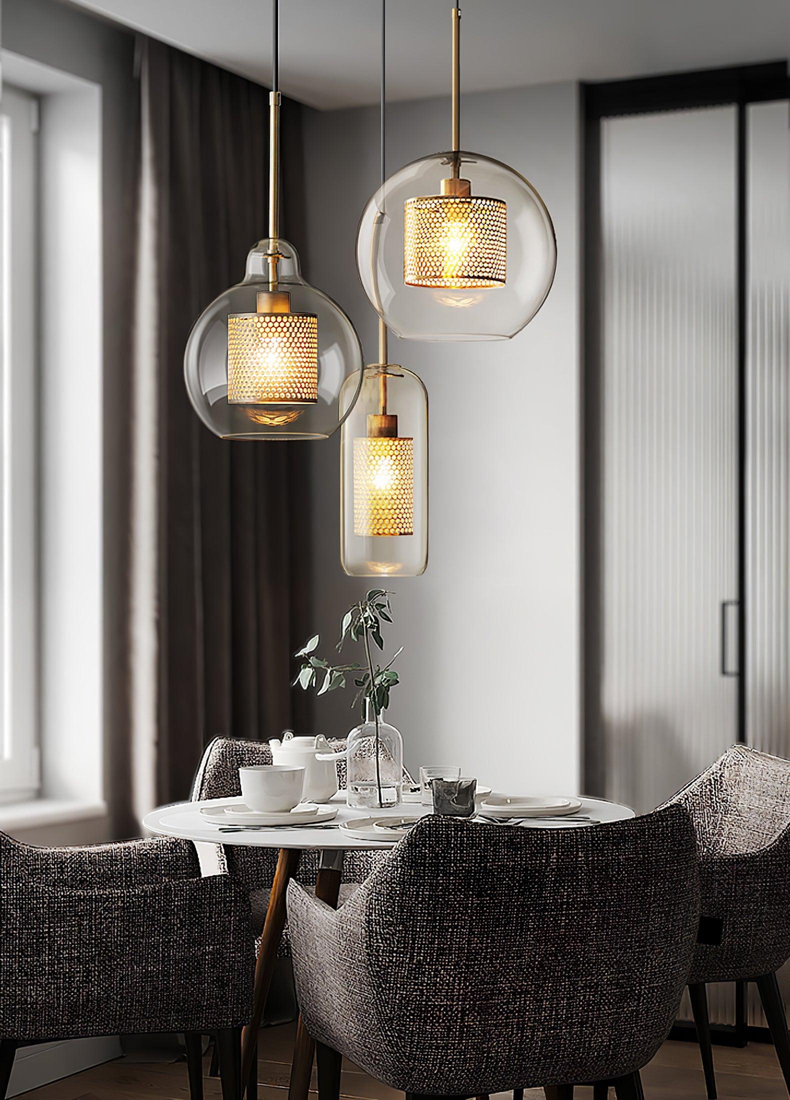 Combined Chiswick Glass Pendant Light - Blowlighting