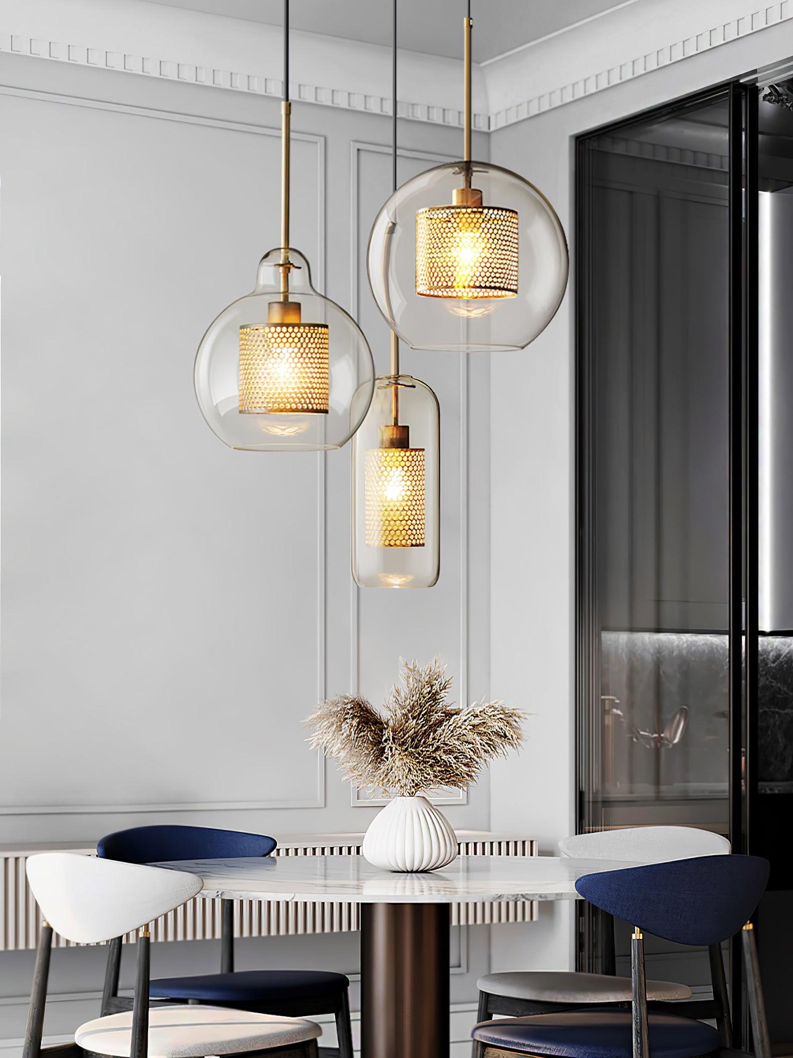 Combined Chiswick Glass Pendant Light - Blowlighting