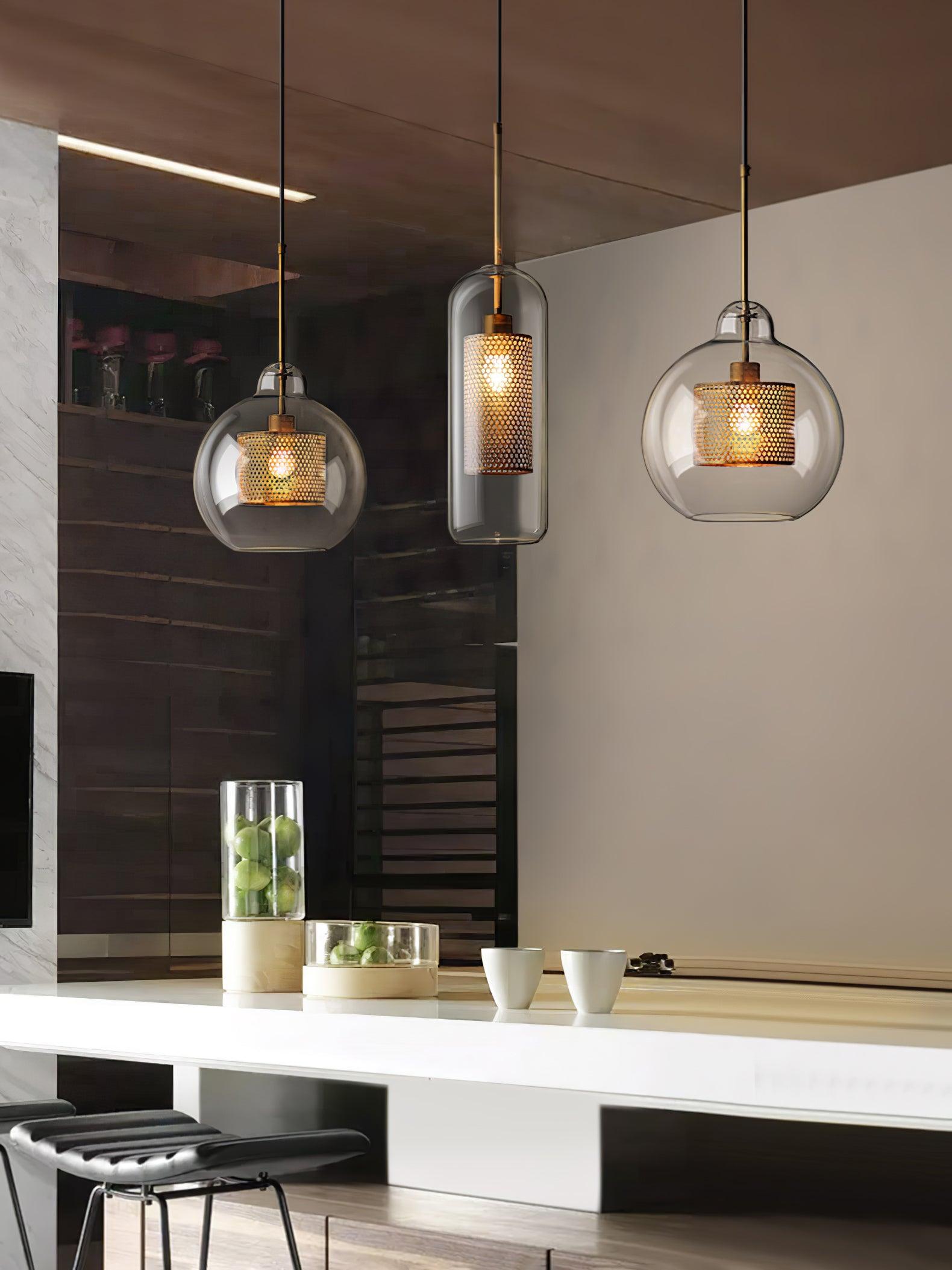 Combined Chiswick Glass Pendant Light - Blowlighting