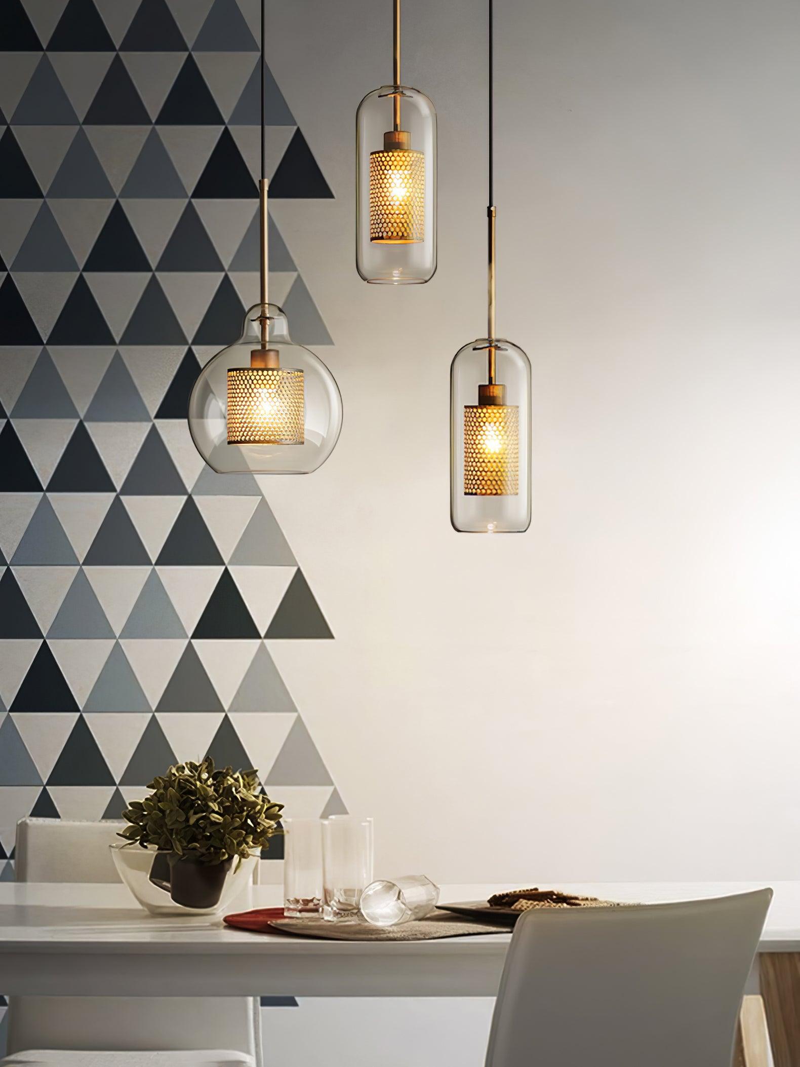 Combined Chiswick Glass Pendant Light - Blowlighting
