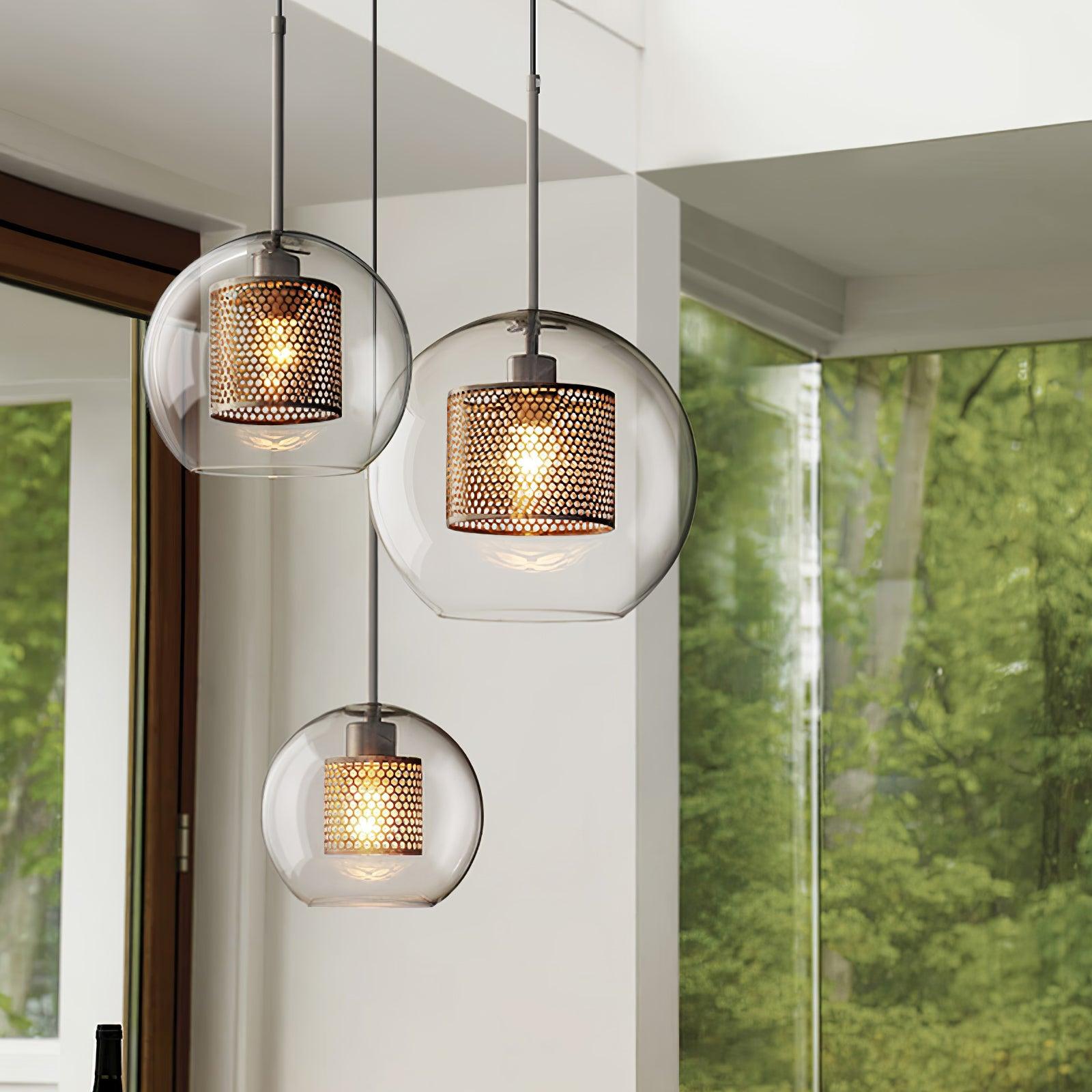 Combined Chiswick Glass Pendant Light - Blowlighting