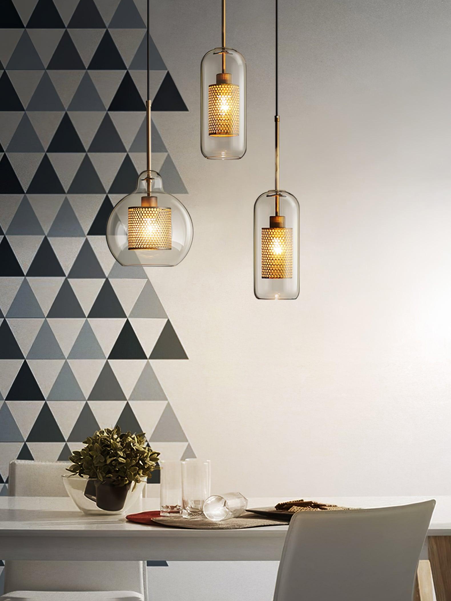 Combined Chiswick Glass Pendant Light - Blowlighting