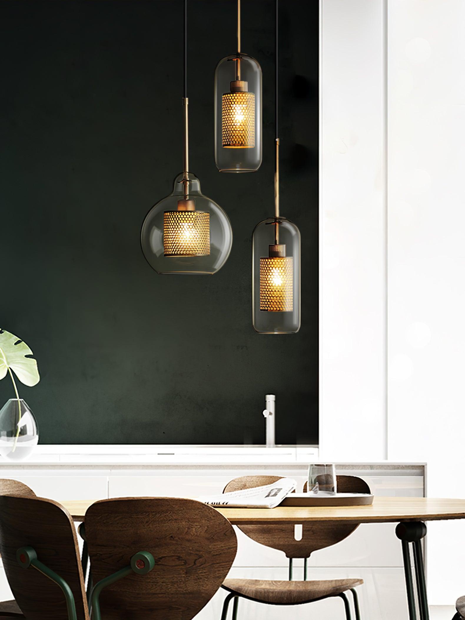 Combined Chiswick Glass Pendant Light - Blowlighting