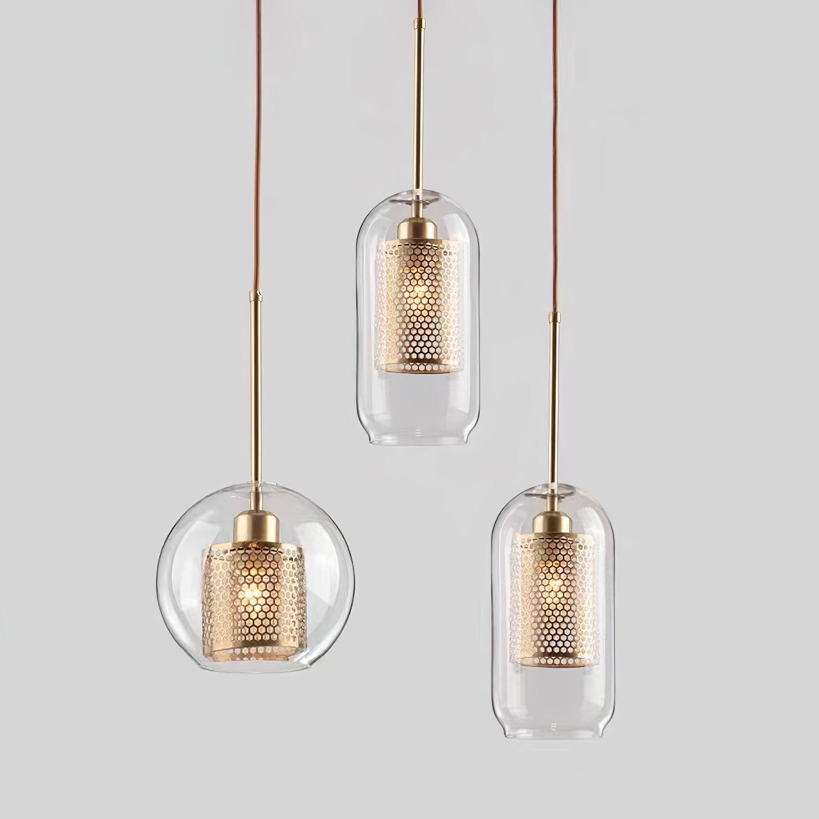 Combined Chiswick Glass Pendant Light - Blowlighting