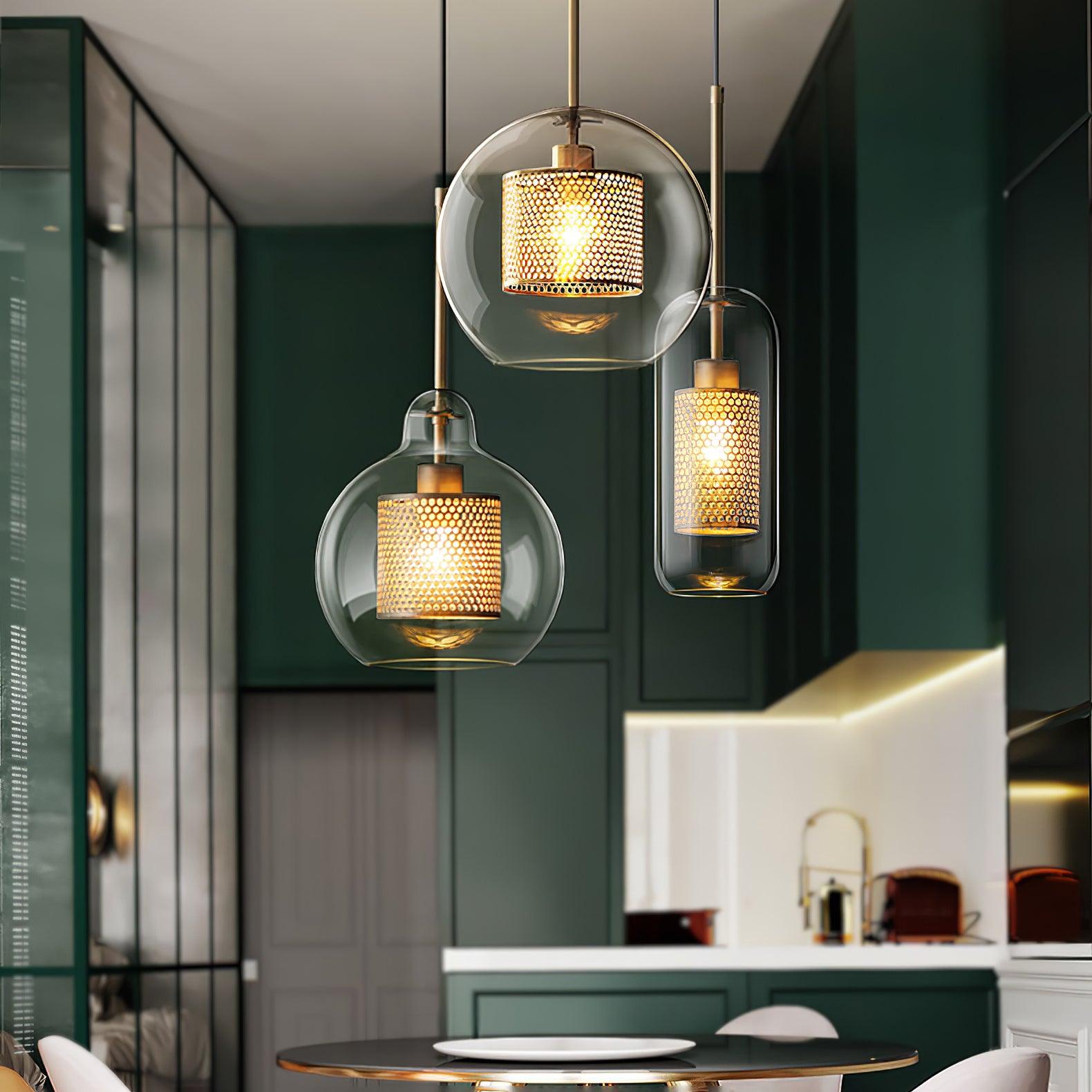 Combined Chiswick Glass Pendant Light - Blowlighting