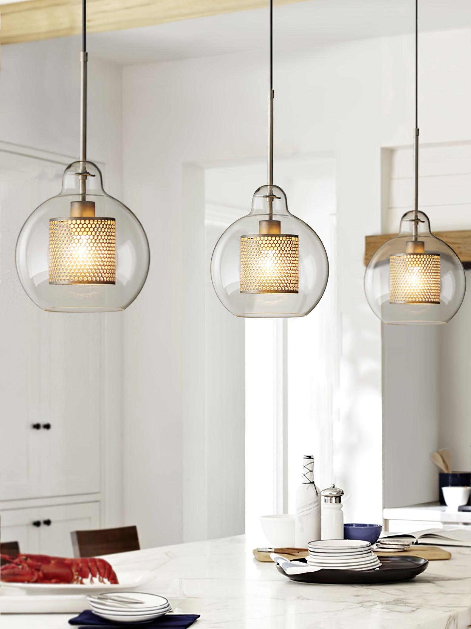 Combined Chiswick Glass Pendant Light - Blowlighting