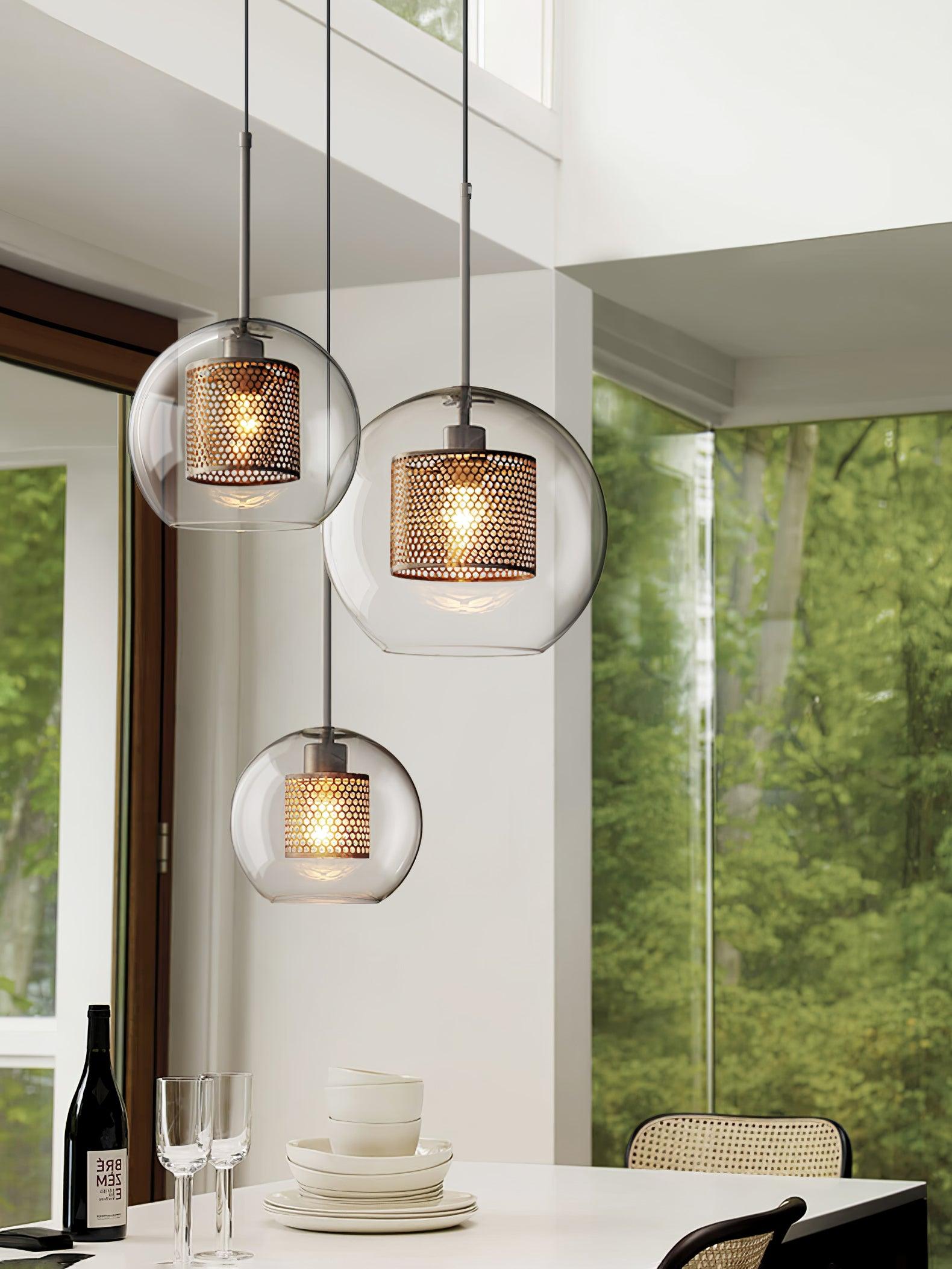 Combined Chiswick Glass Pendant Light - Blowlighting