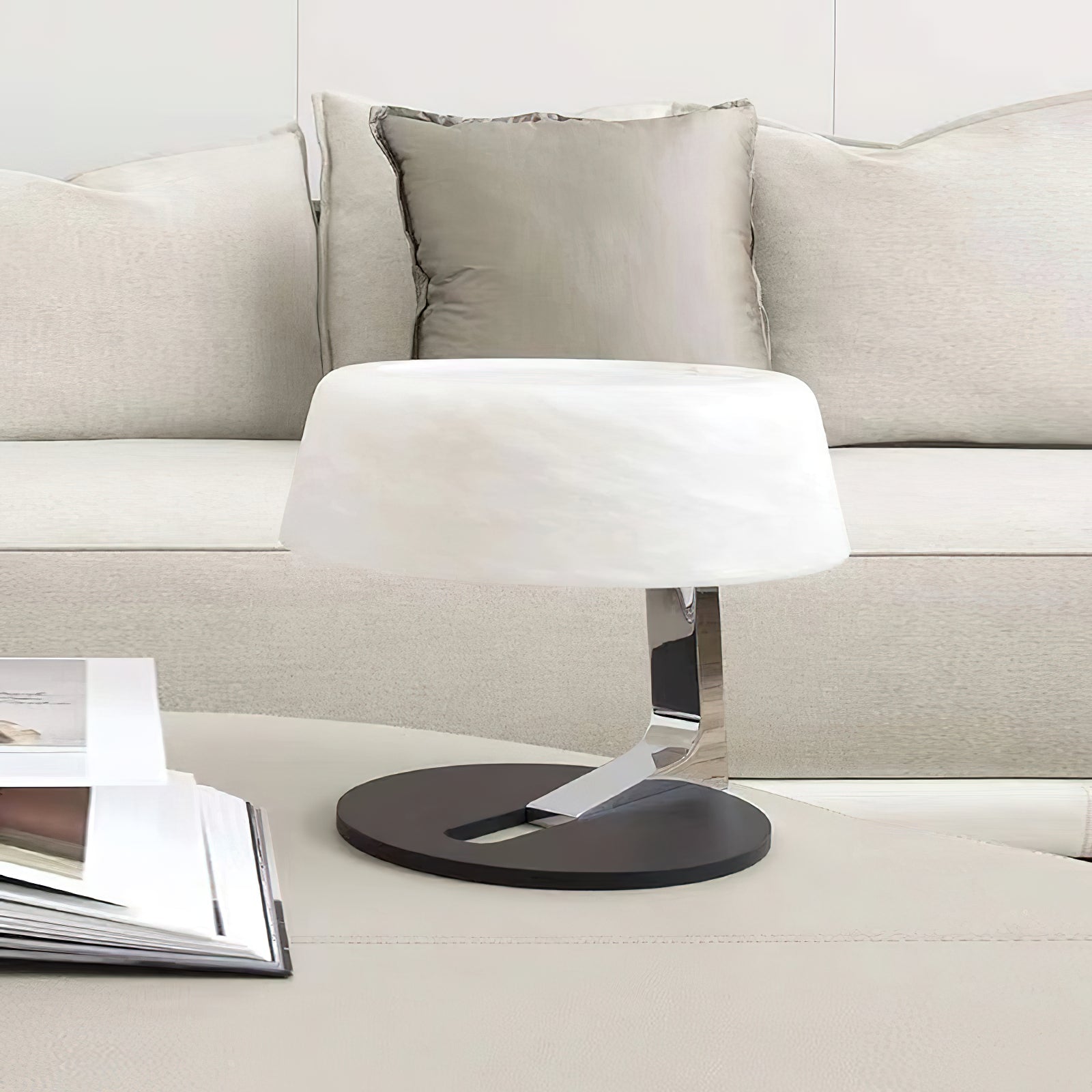 Nysolora Dome Alabaster Table Lamp - Blowlighting