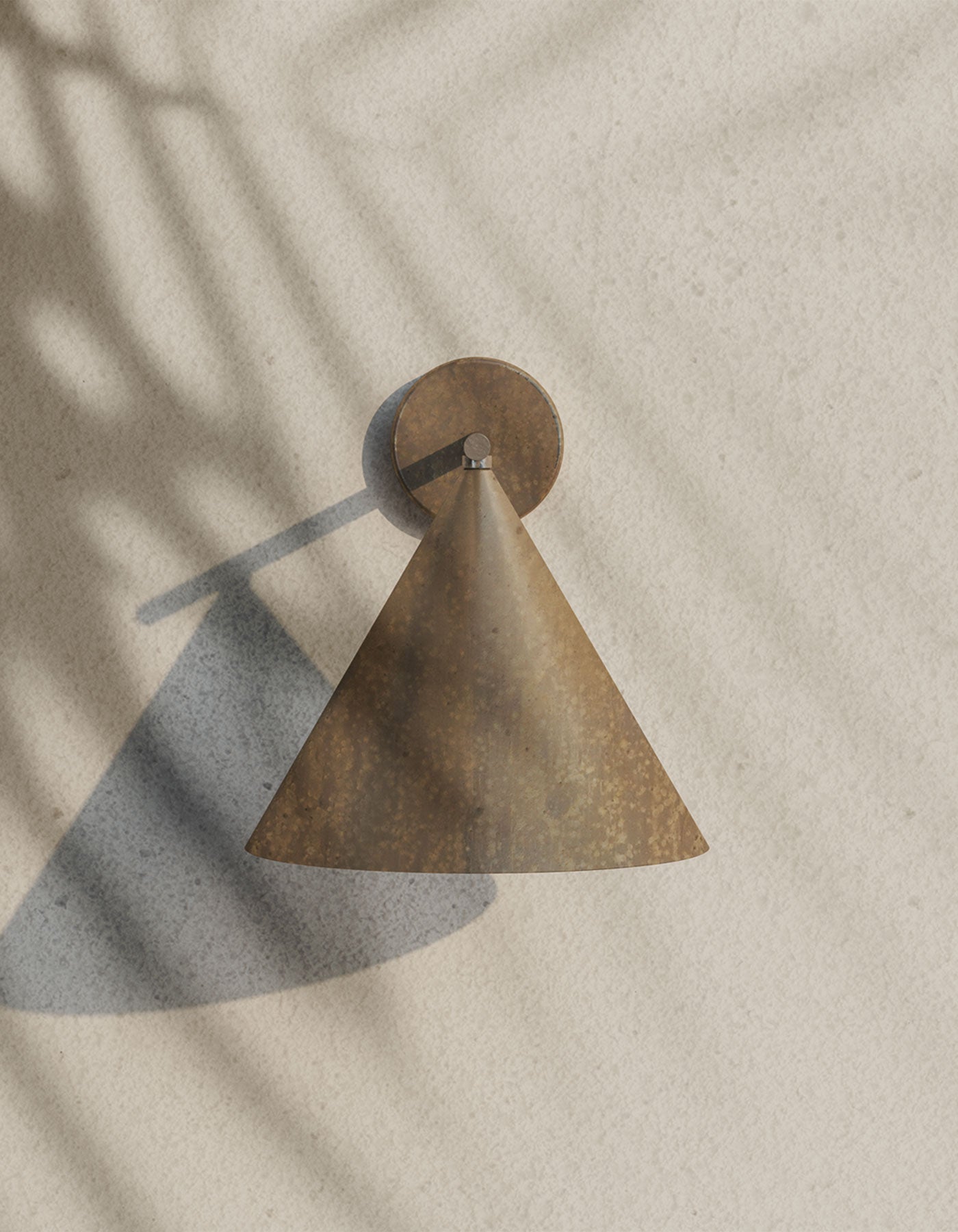 Forgecone Rustic Metal Cone Wall Light - Blowlighting