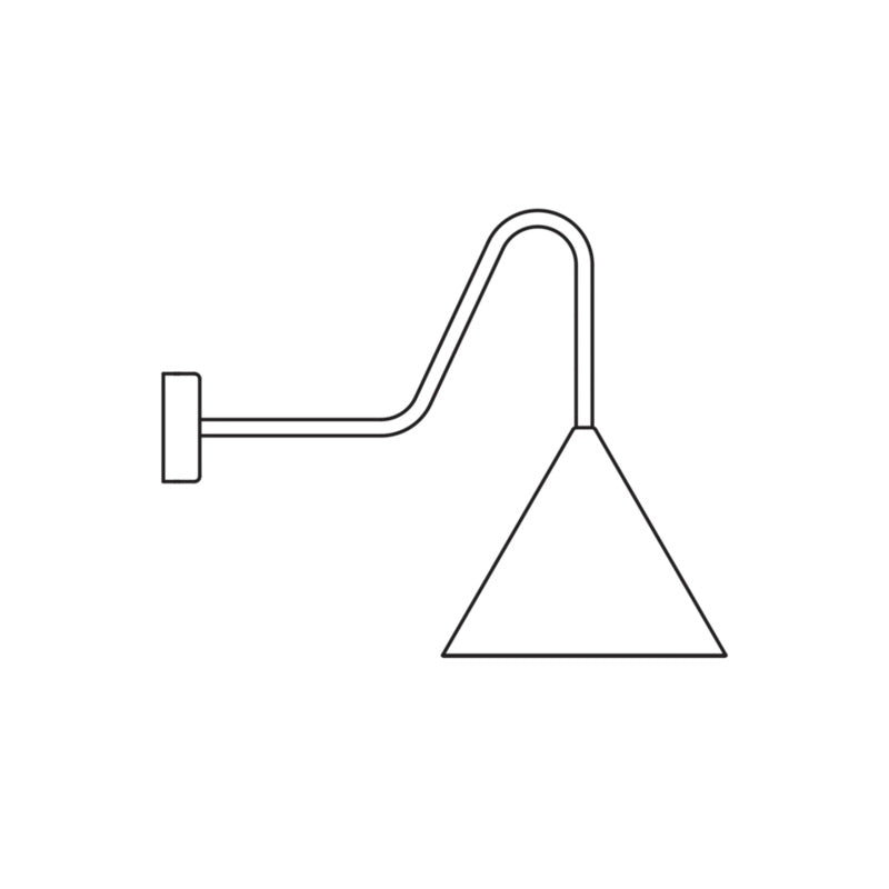 Forgecone Rustic Metal Cone Wall Light - Blowlighting