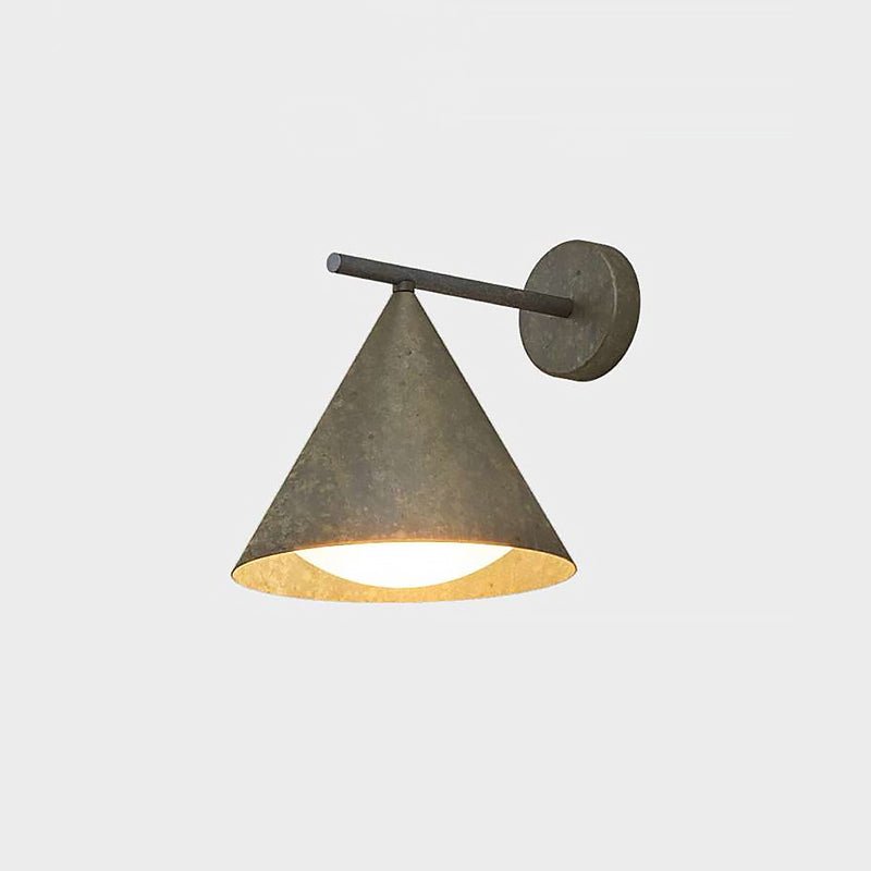 Forgecone Rustic Metal Cone Wall Light - Blowlighting