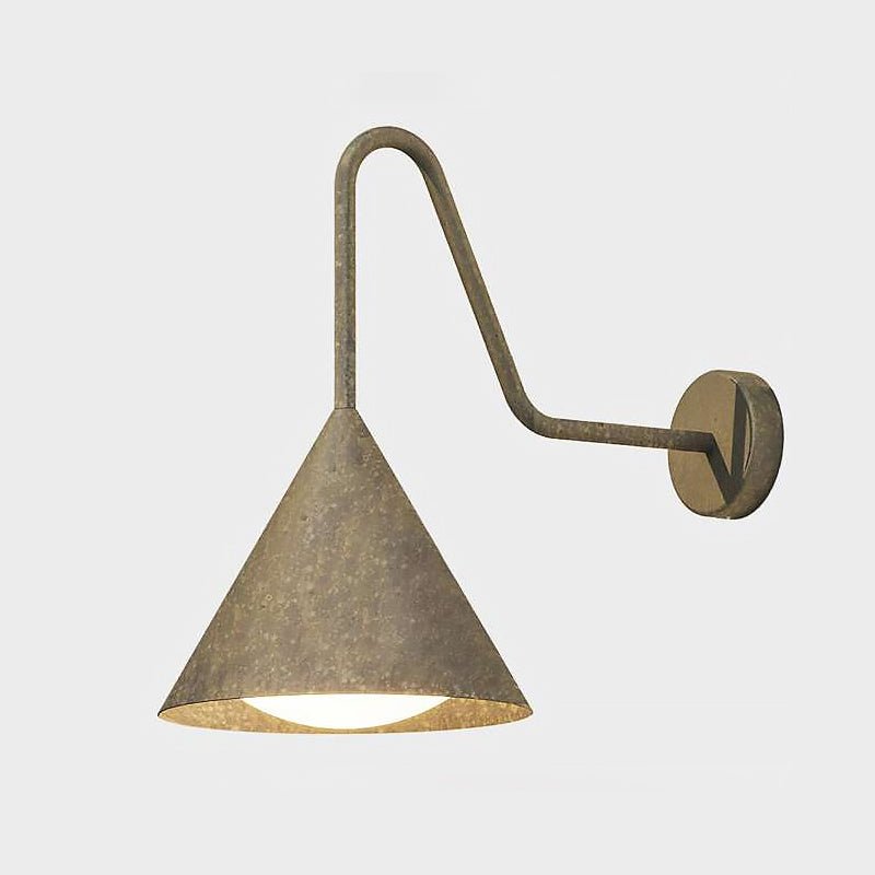 Forgecone Rustic Metal Cone Wall Light - Blowlighting