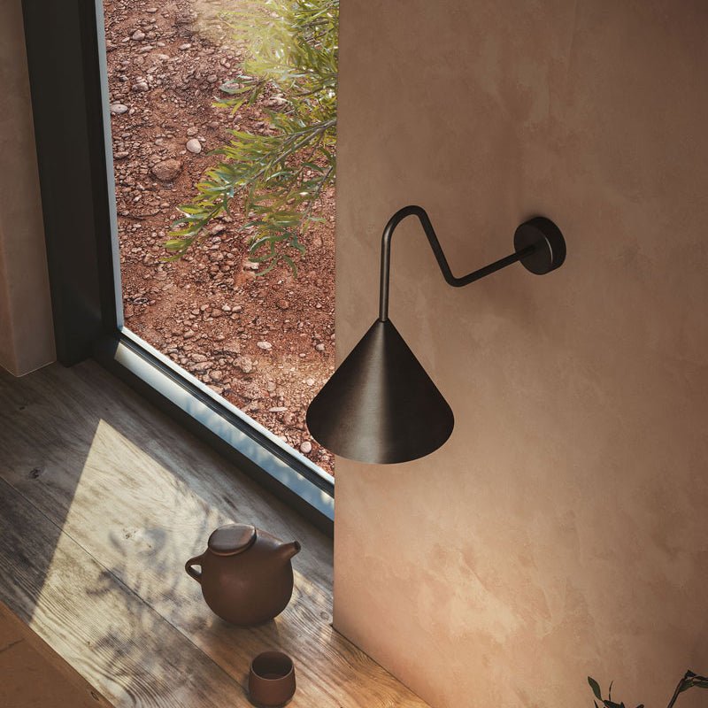 Forgecone Rustic Metal Cone Wall Light - Blowlighting