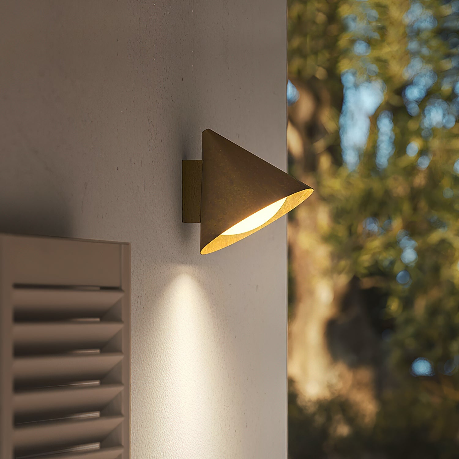 Forgecone Rustic Metal Cone Wall Light - Blowlighting