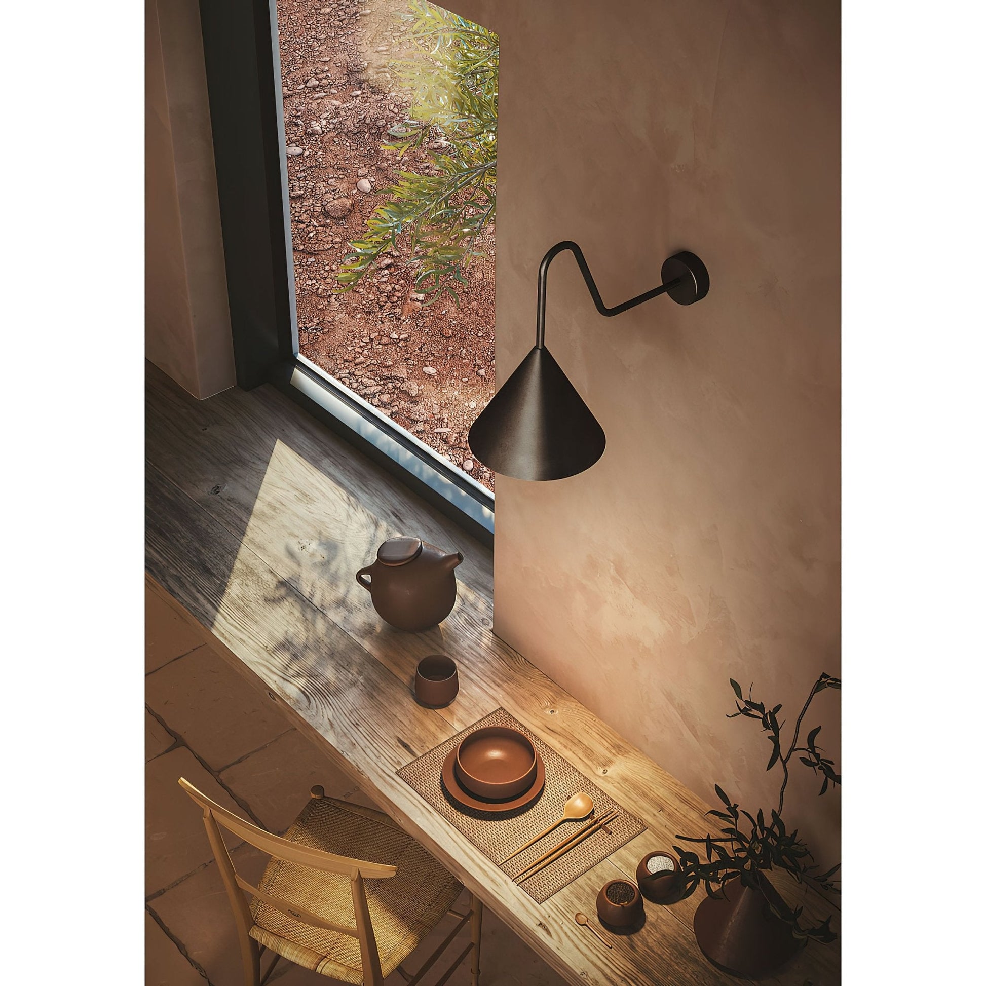 Forgecone Rustic Metal Cone Wall Light - Blowlighting