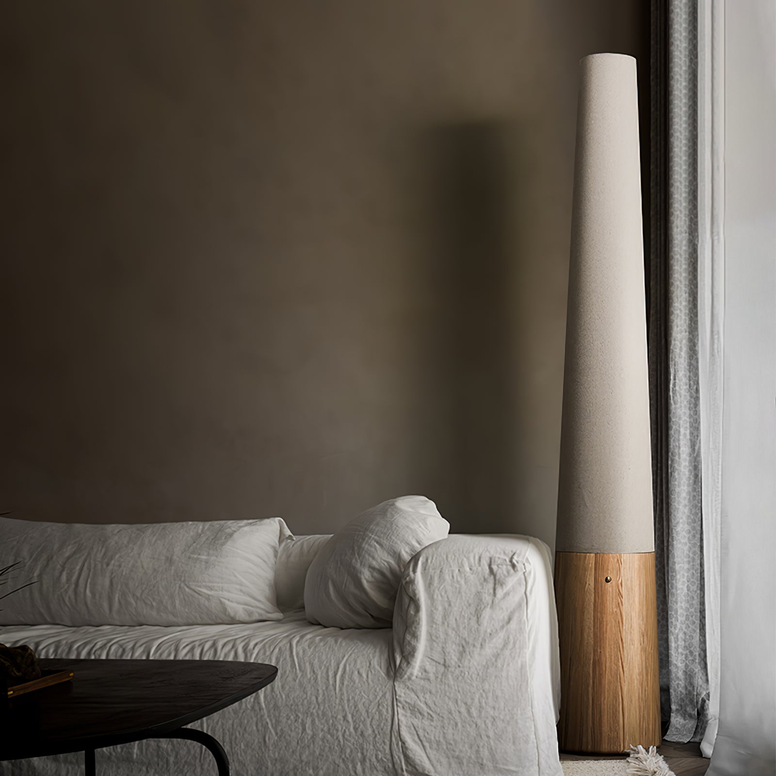 Cone Wooden Floor Lamp - Blowlighting