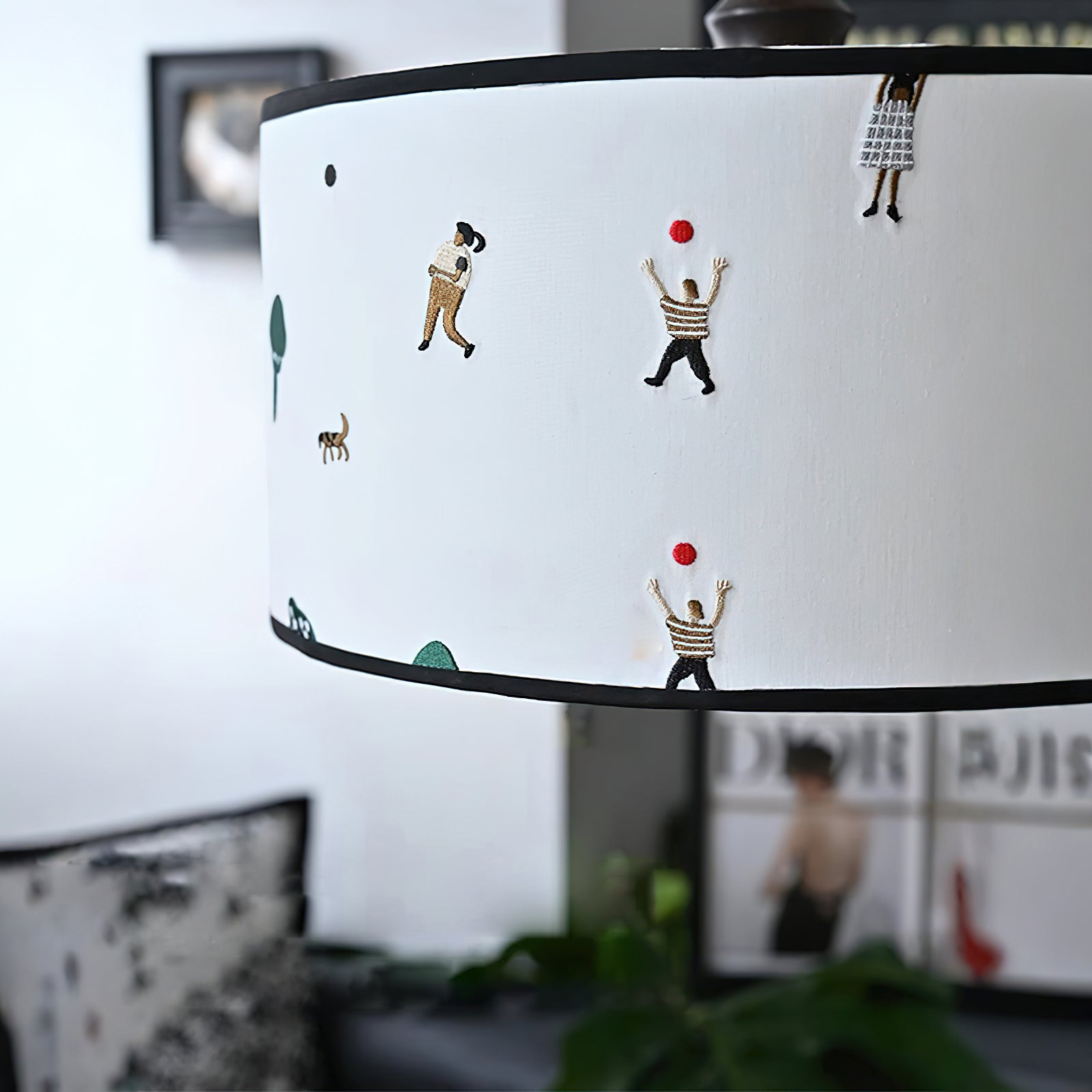 Congo Contemporary Fabric Pendant Light