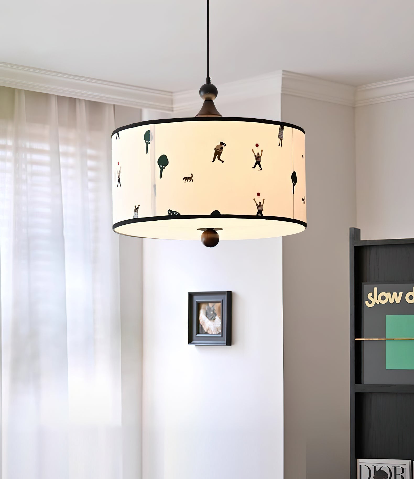 Congo Contemporary Fabric Pendant Light