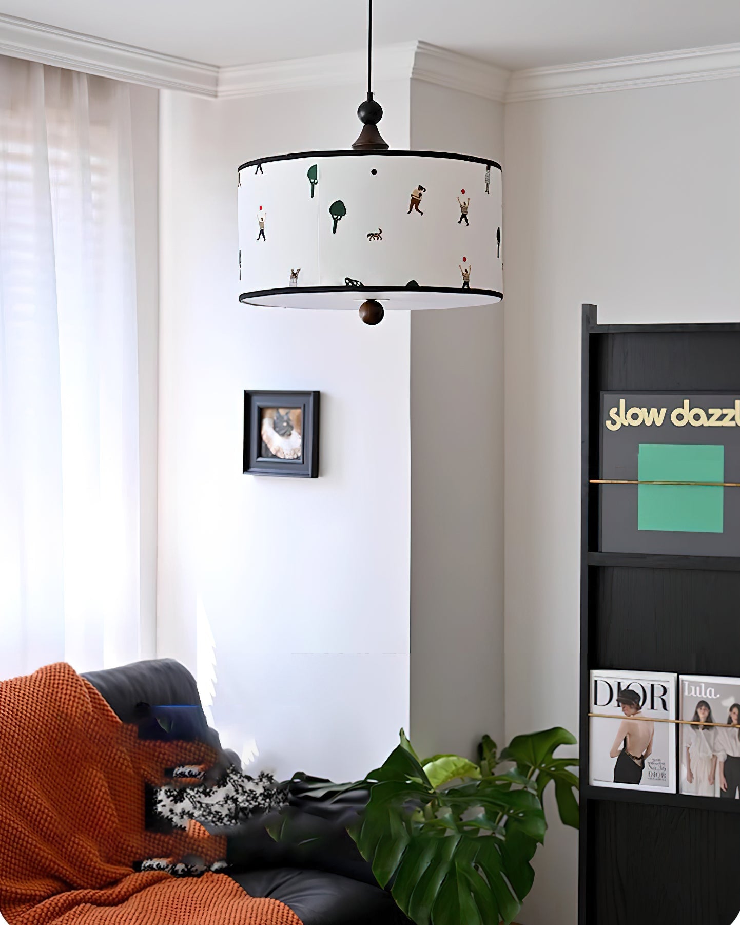 Congo Contemporary Fabric Pendant Light