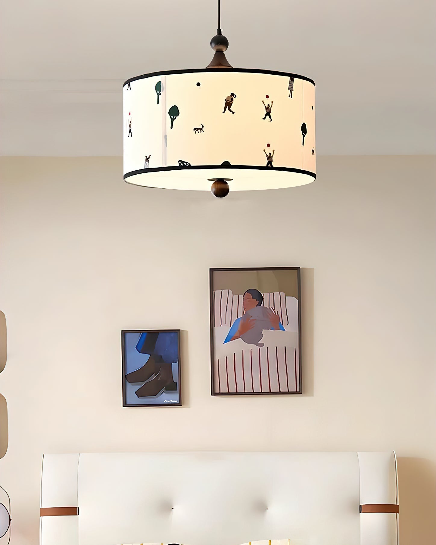 Congo Contemporary Fabric Pendant Light