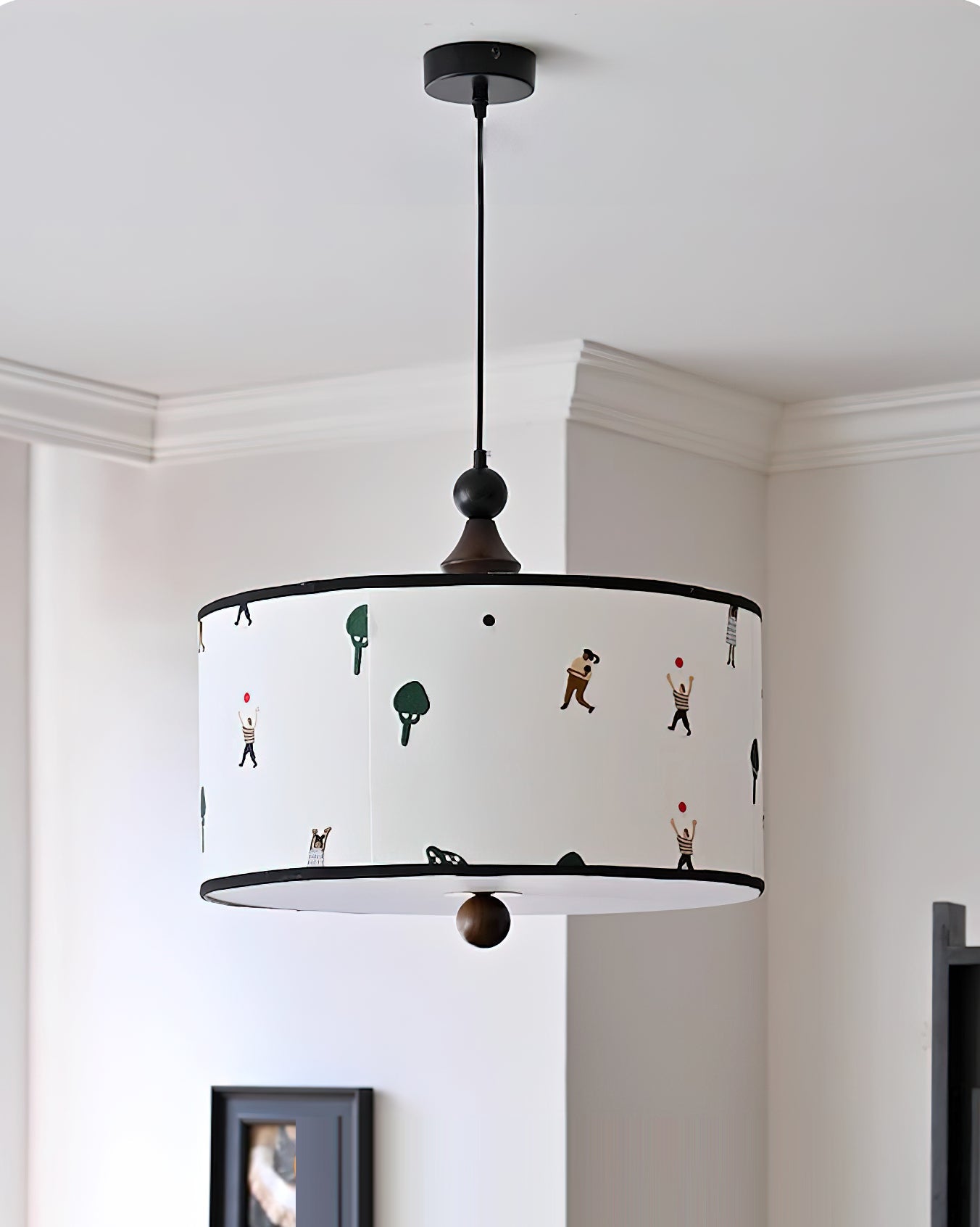 Congo Contemporary Fabric Pendant Light