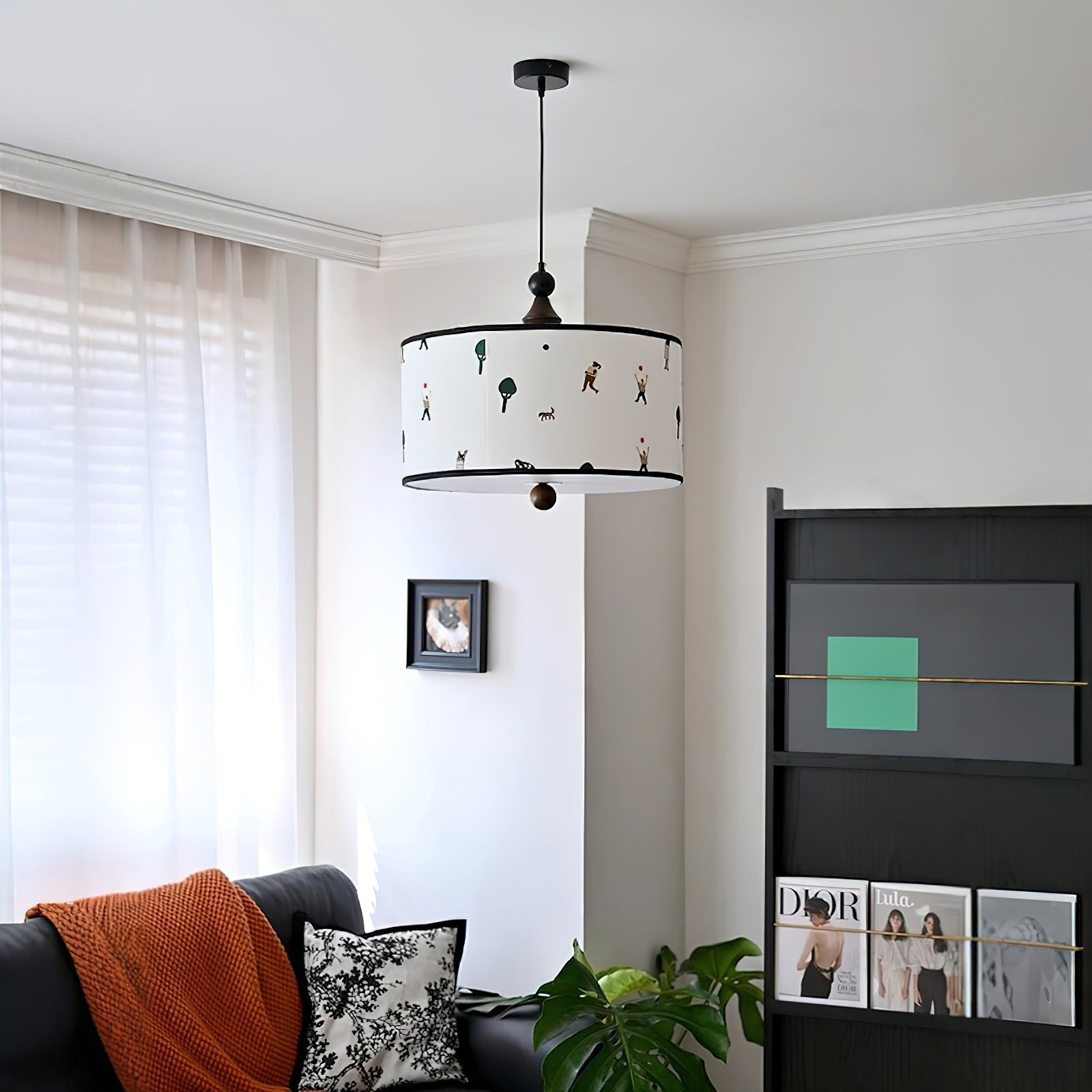 Congo Contemporary Fabric Pendant Light