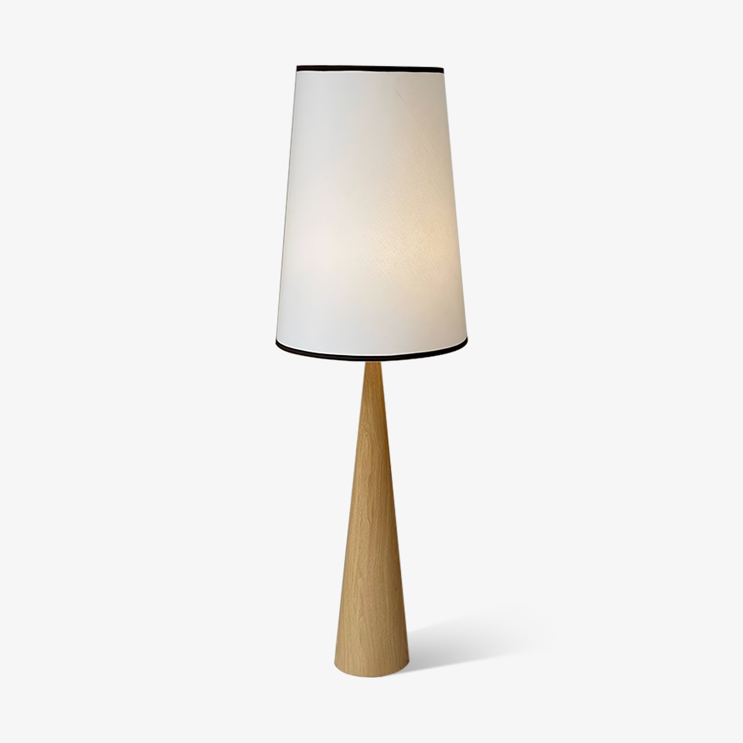 Faux Wood Conical Floor Lamp - Blowlighting