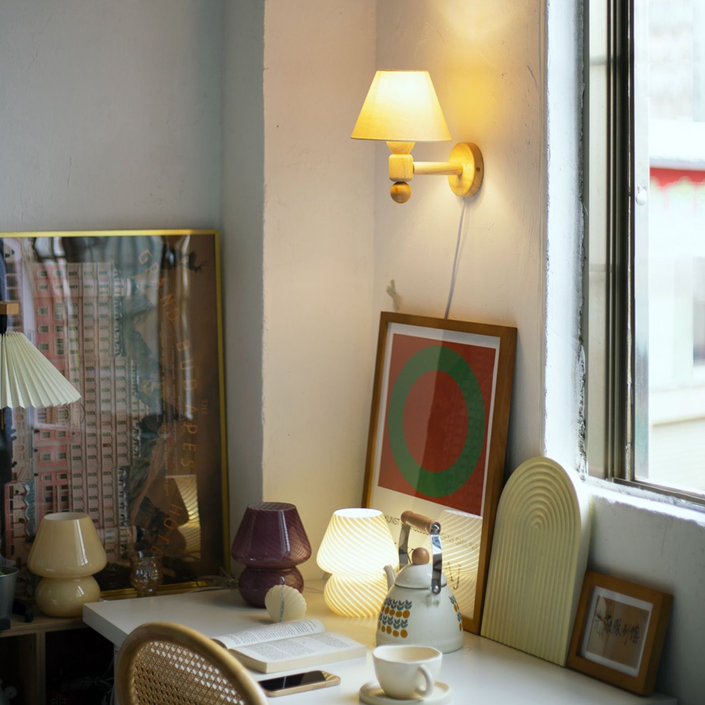 Contrast Modern Wood Wall Light