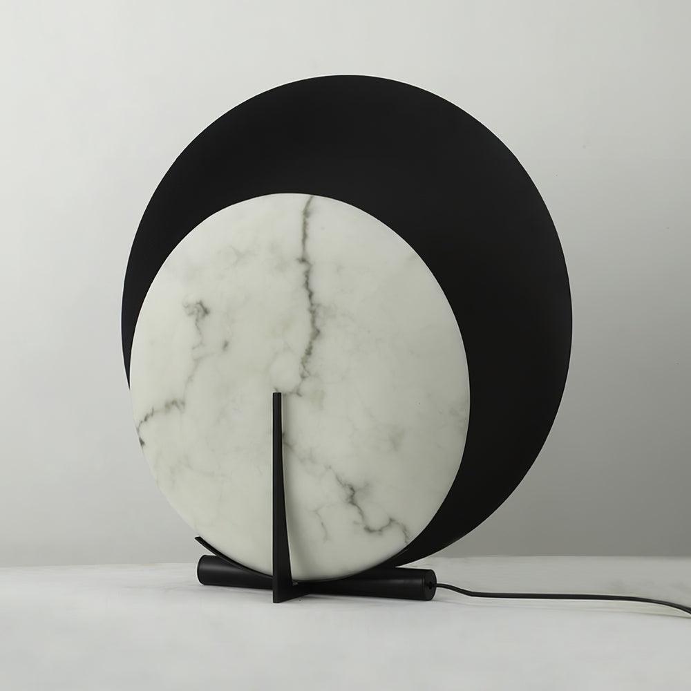 Zorinisra Half Moon Alabaster Table Lamp - Blowlighting