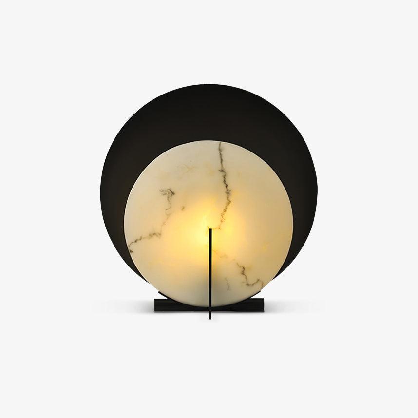 Zorinisra Half Moon Alabaster Table Lamp - Blowlighting