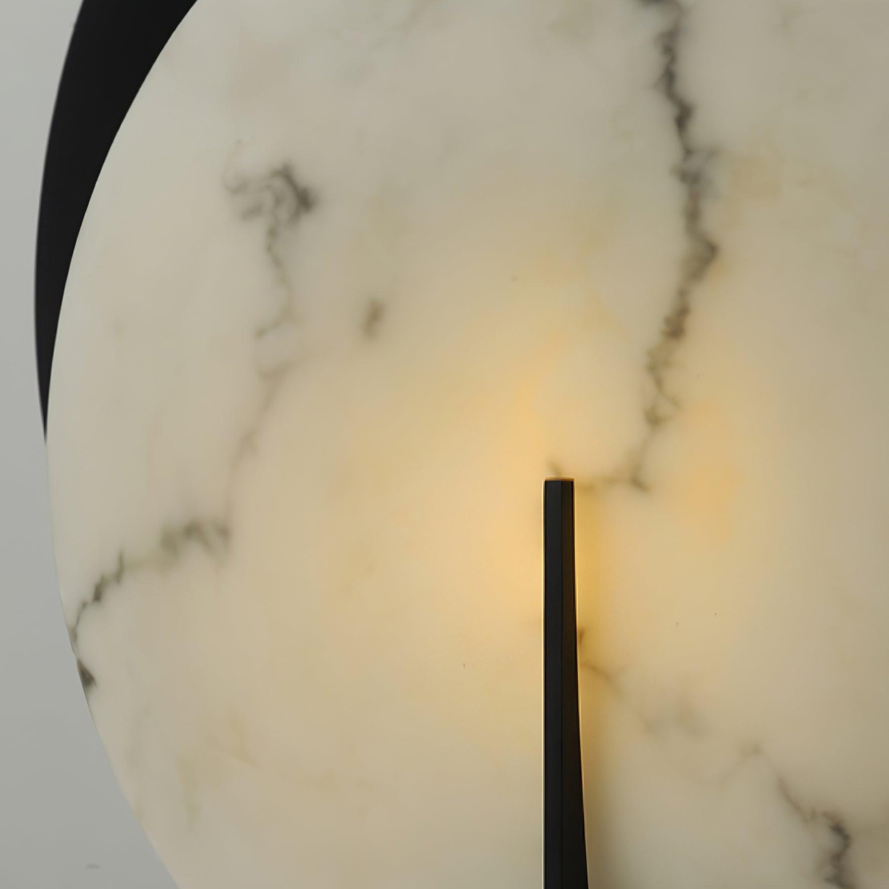 Zorinisra Half Moon Alabaster Table Lamp - Blowlighting