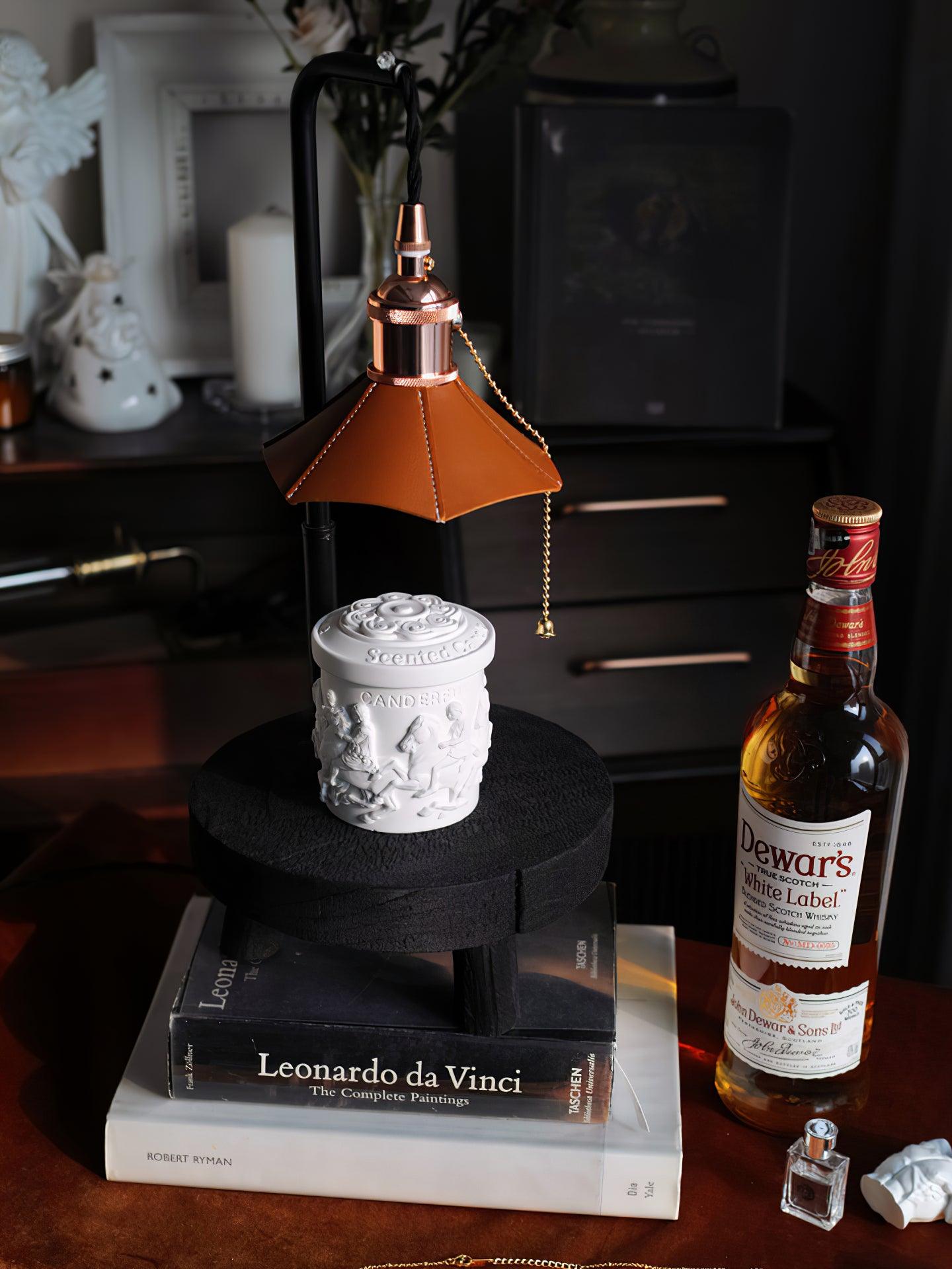 Cordero Wooden Stool Table Lamp - Blowlighting