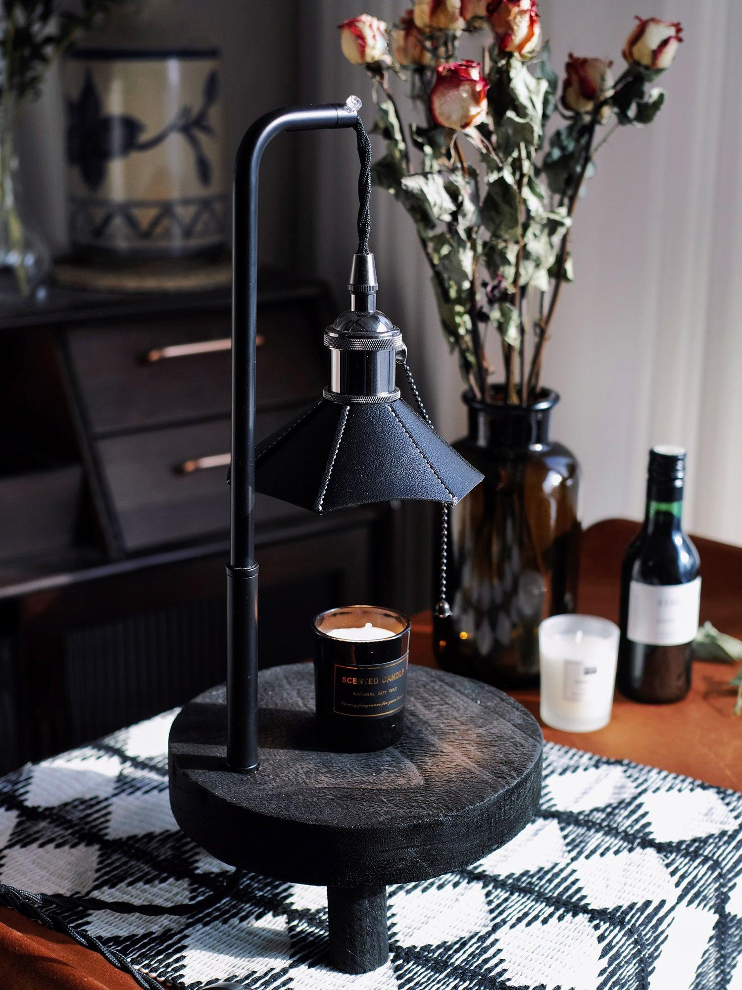 Cordero Wooden Stool Table Lamp - Blowlighting