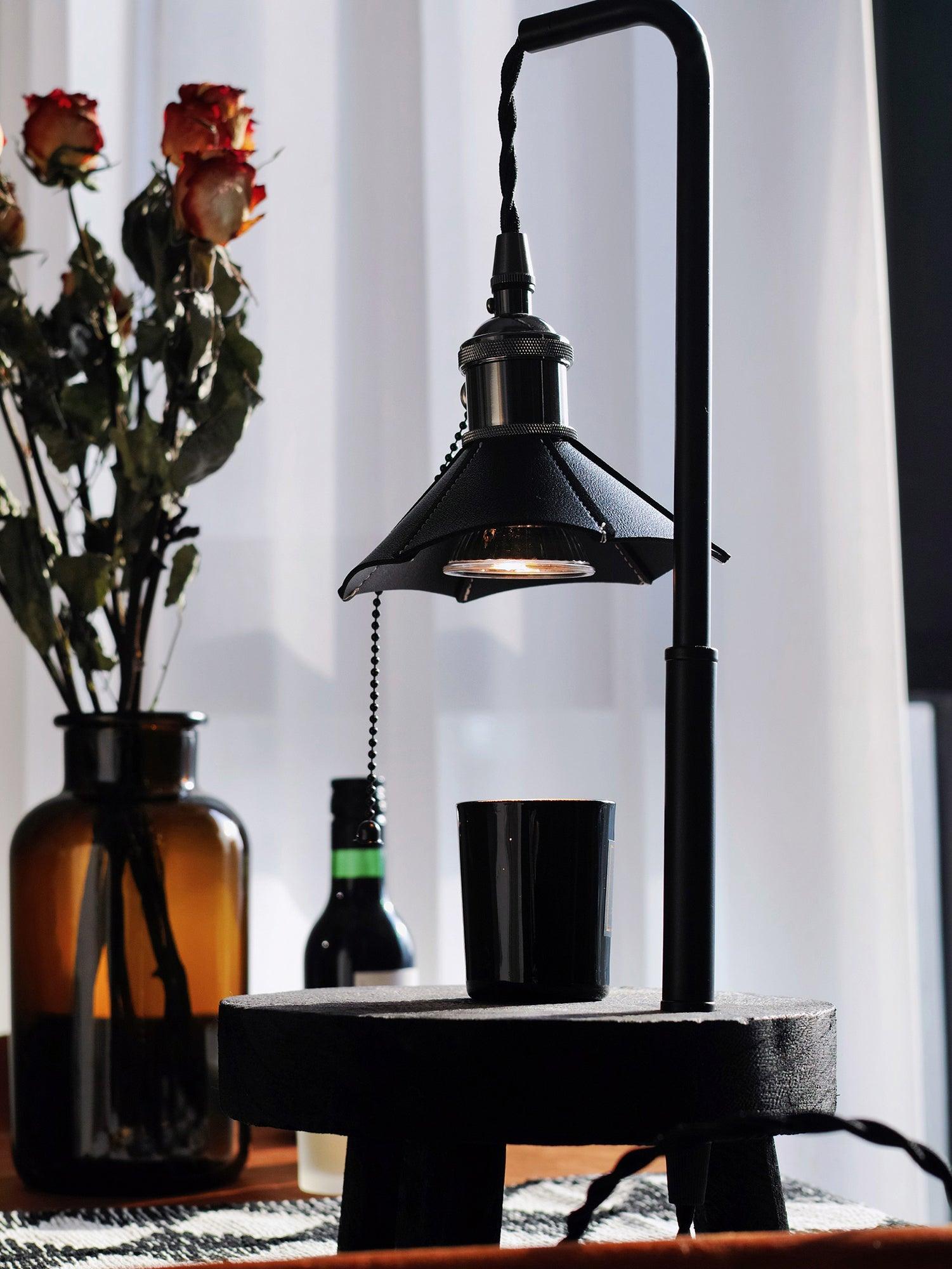 Cordero Wooden Stool Table Lamp - Blowlighting