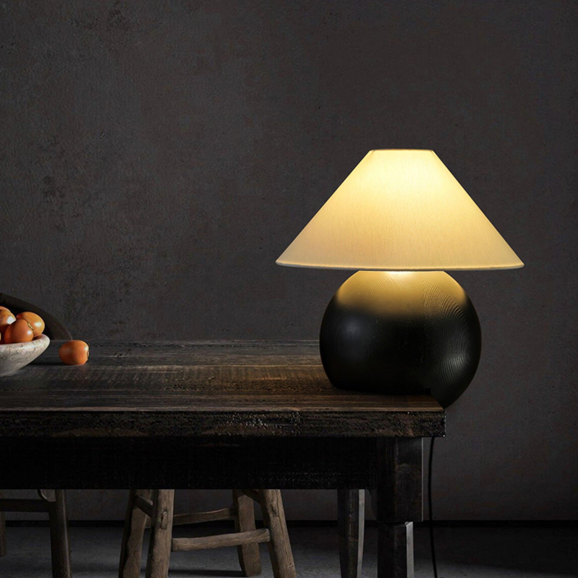 Corner Log Table Lamp - Blowlighting