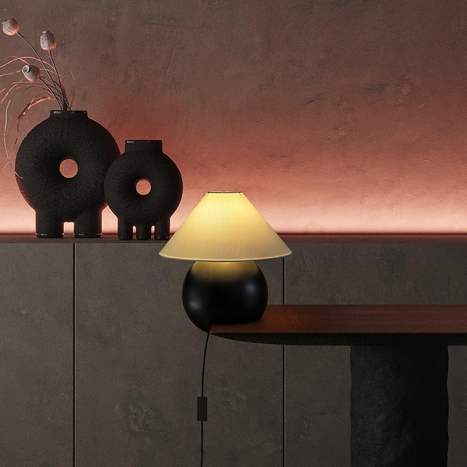 Corner Log Table Lamp - Blowlighting