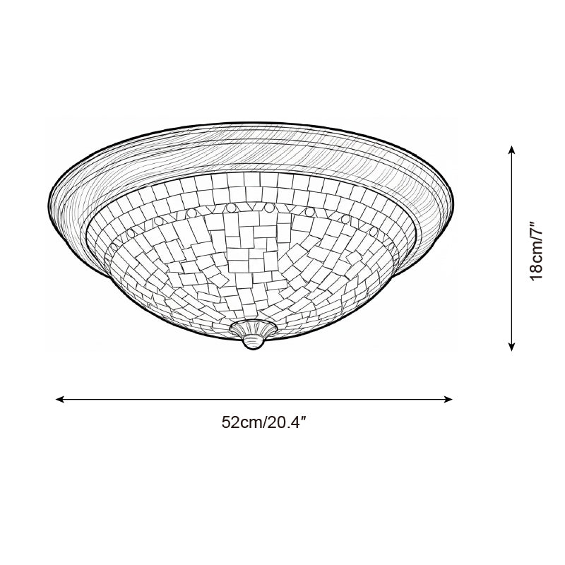 Corvielle Bohemian Shell Ceiling Light