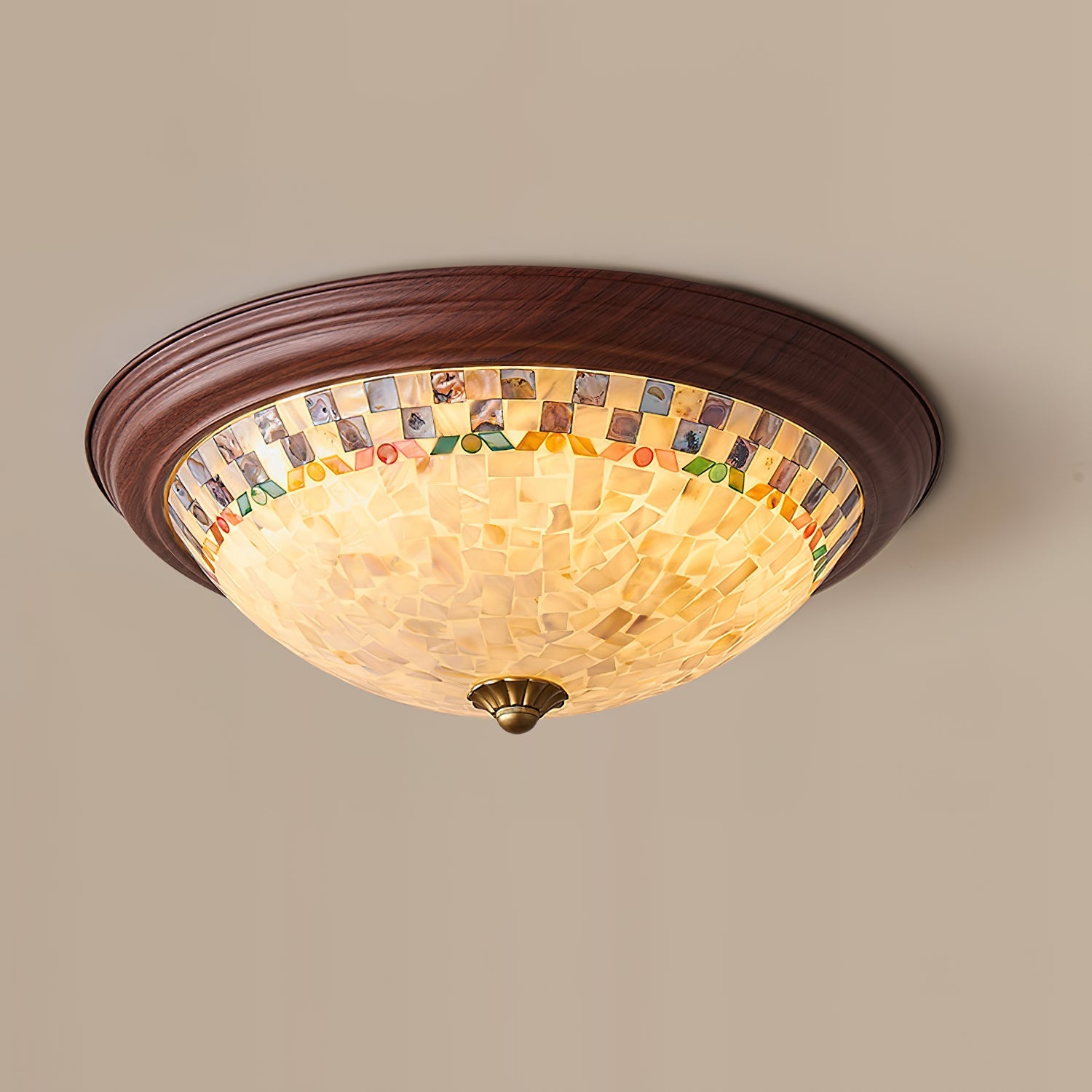 Corvielle Bohemian Shell Ceiling Light