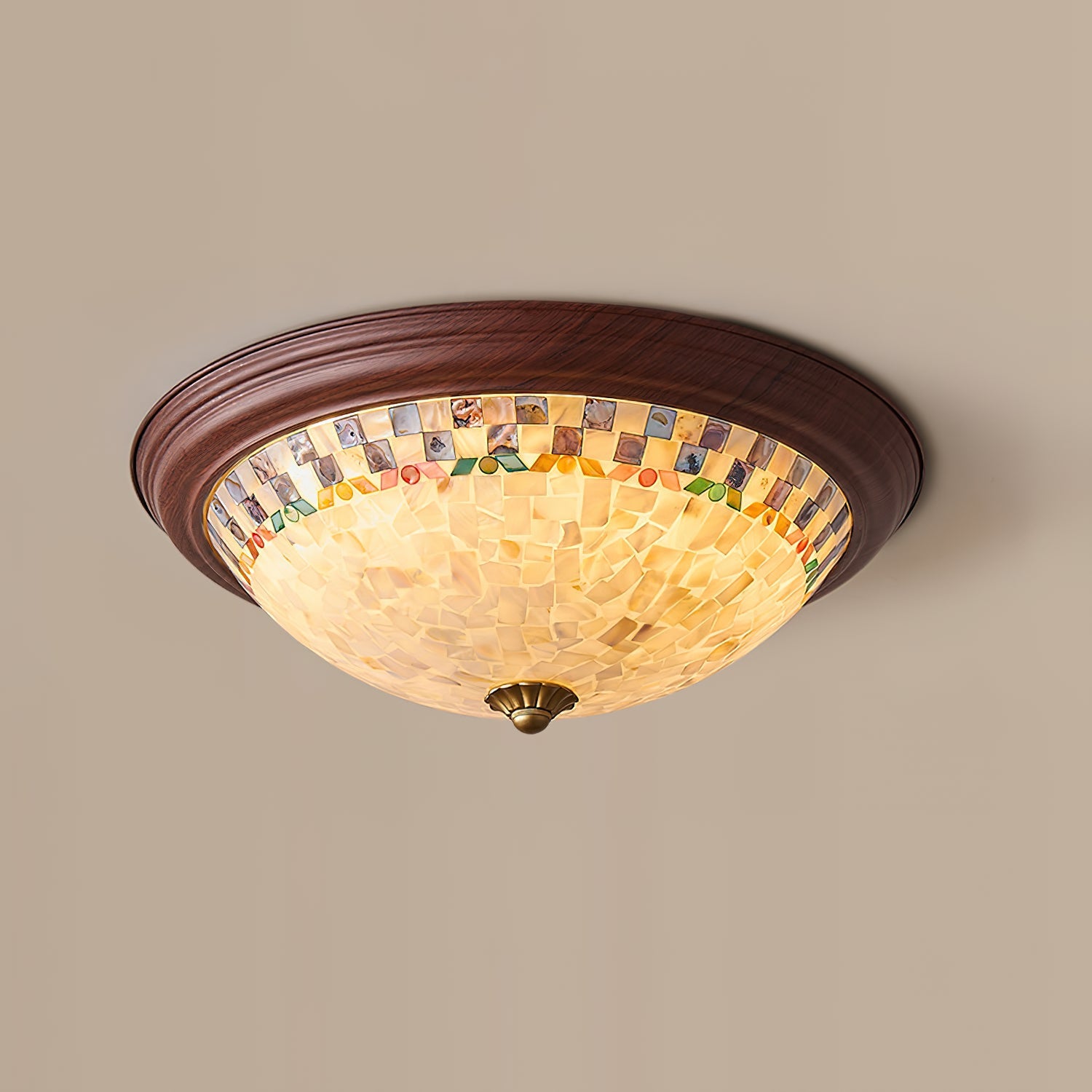Corvielle Bohemian Shell Ceiling Light