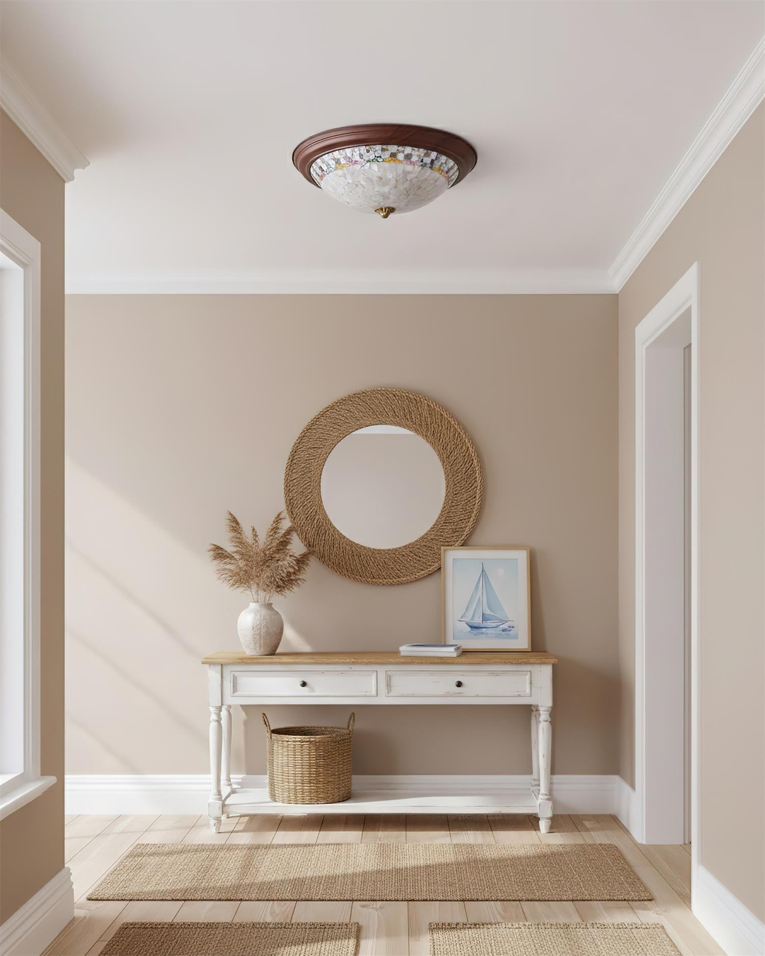 Corvielle Bohemian Shell Ceiling Light
