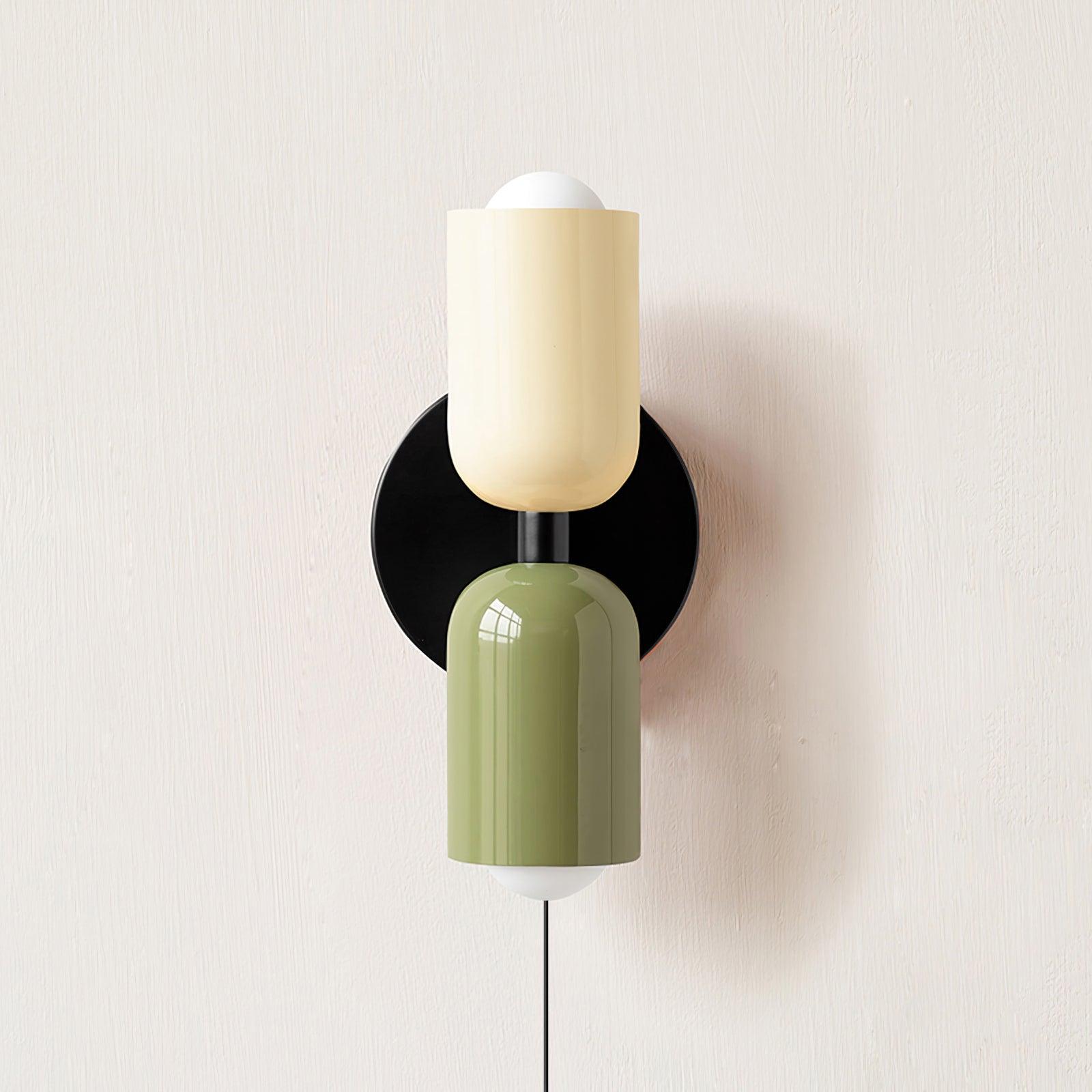 Couleur Double Plug In Wall Lamp - Blowlighting