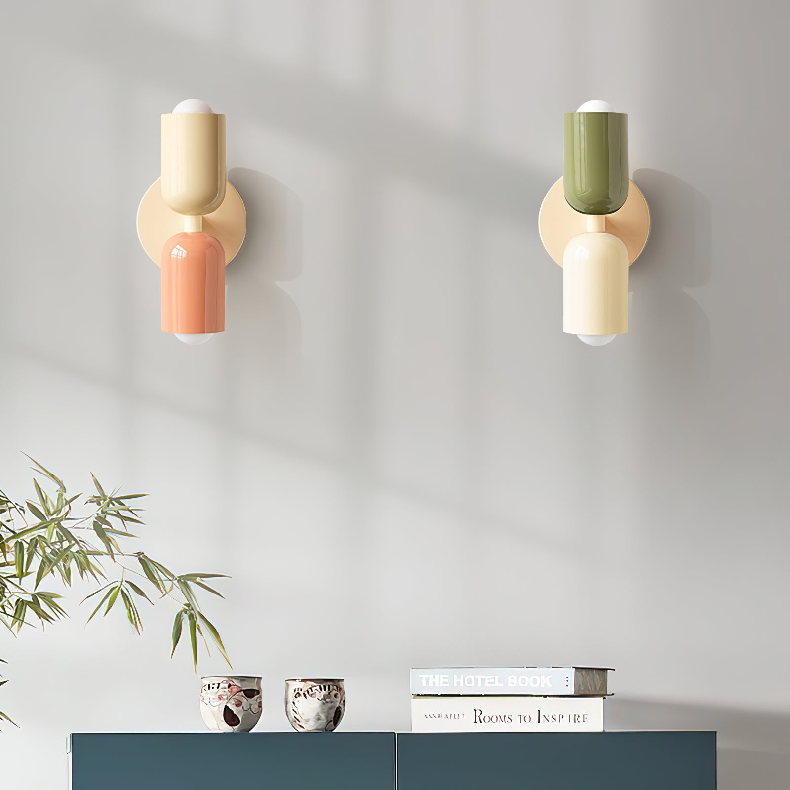 Couleur Double Plug In Wall Lamp - Blowlighting