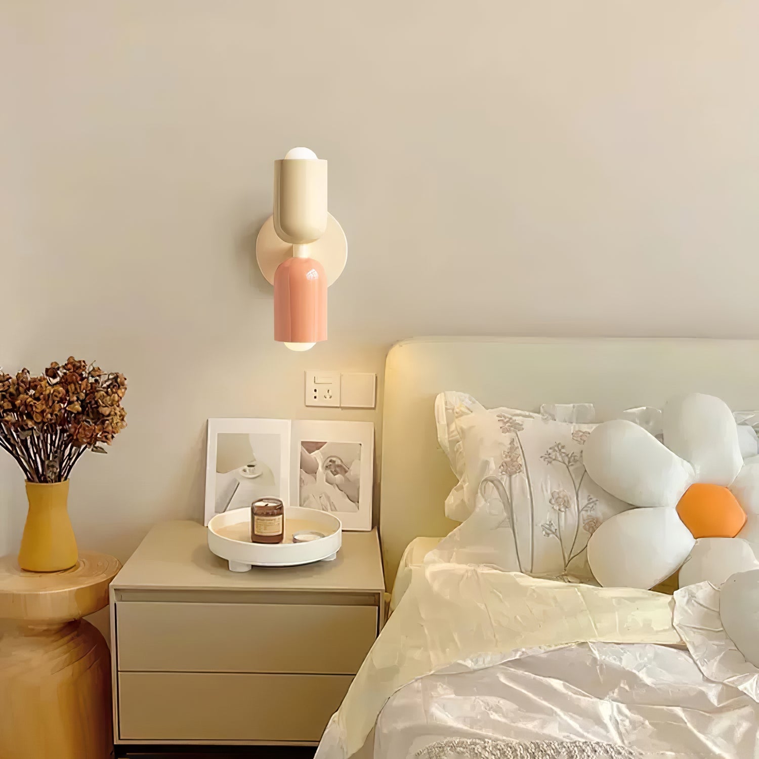 Couleur Double Plug In Wall Lamp - Blowlighting
