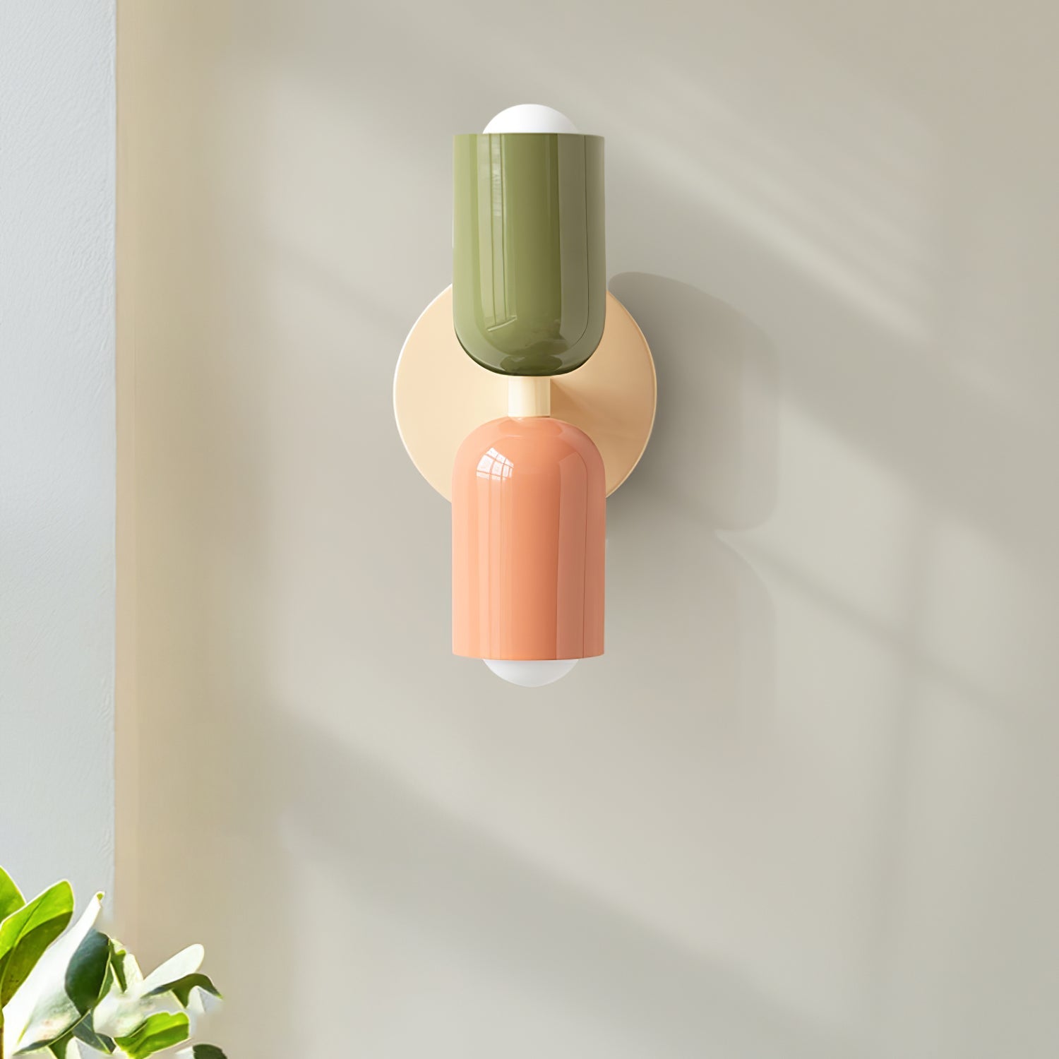 Couleur Double Plug In Wall Lamp - Blowlighting