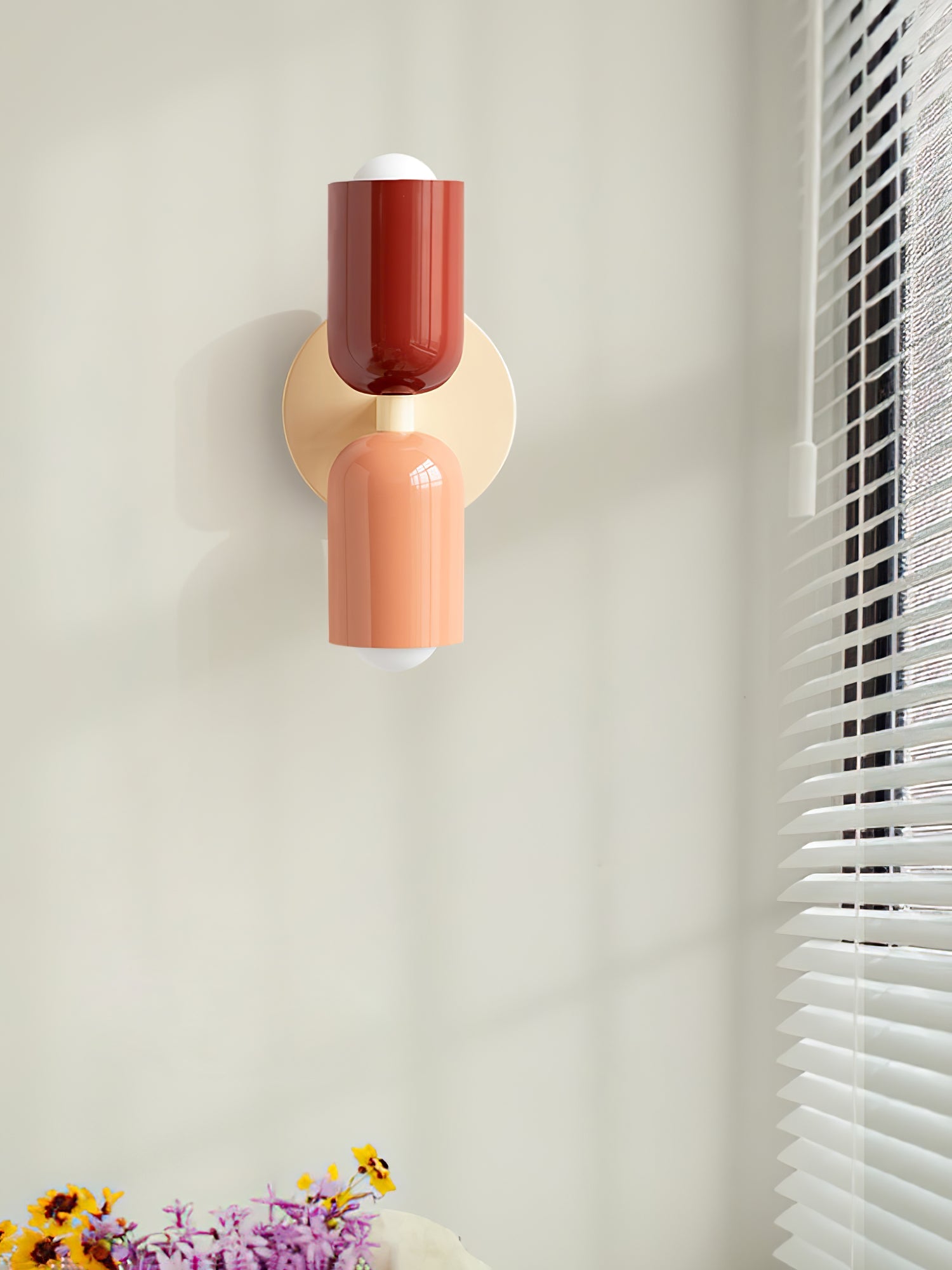 Couleur Double Plug In Wall Lamp - Blowlighting