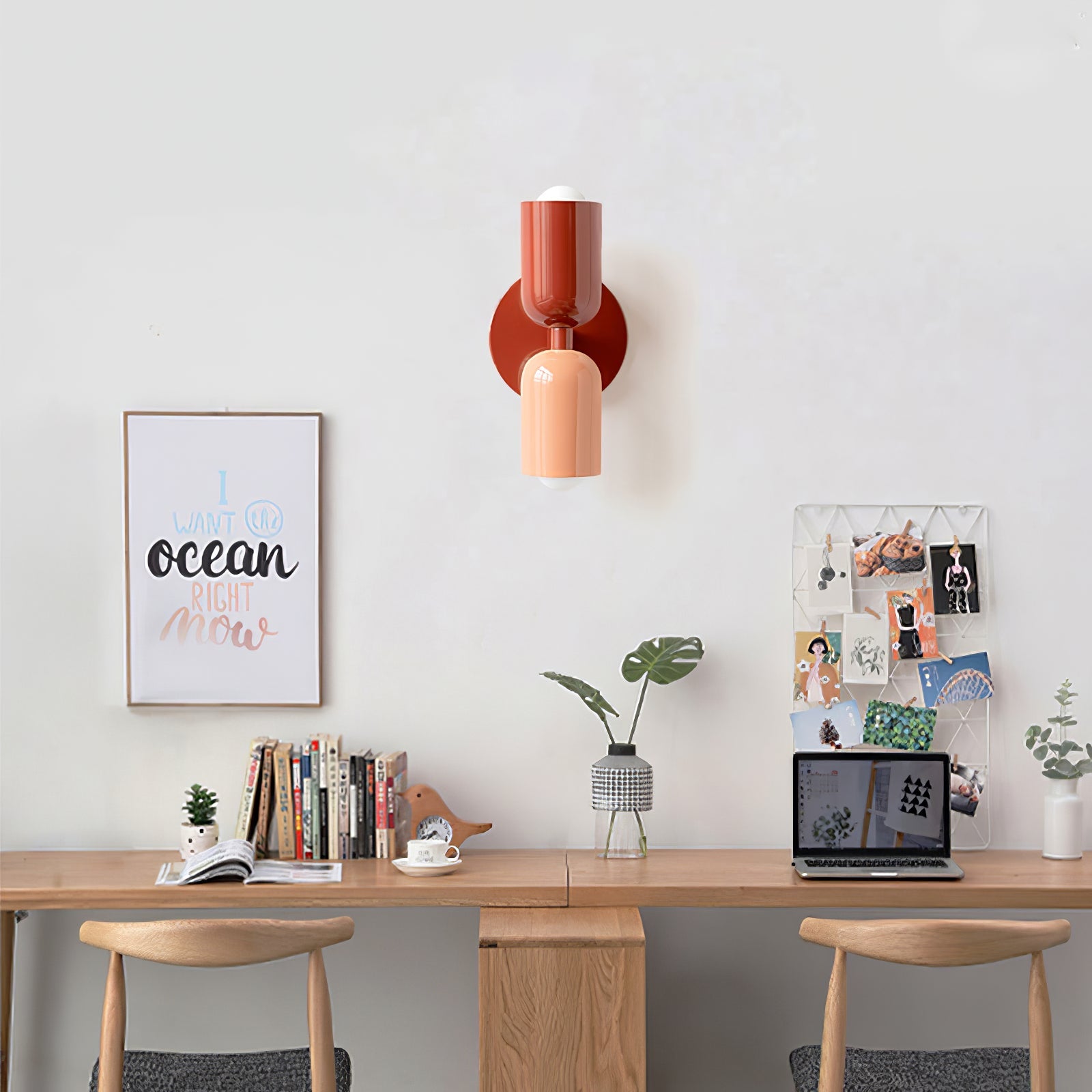 Couleur Double Plug In Wall Lamp - Blowlighting
