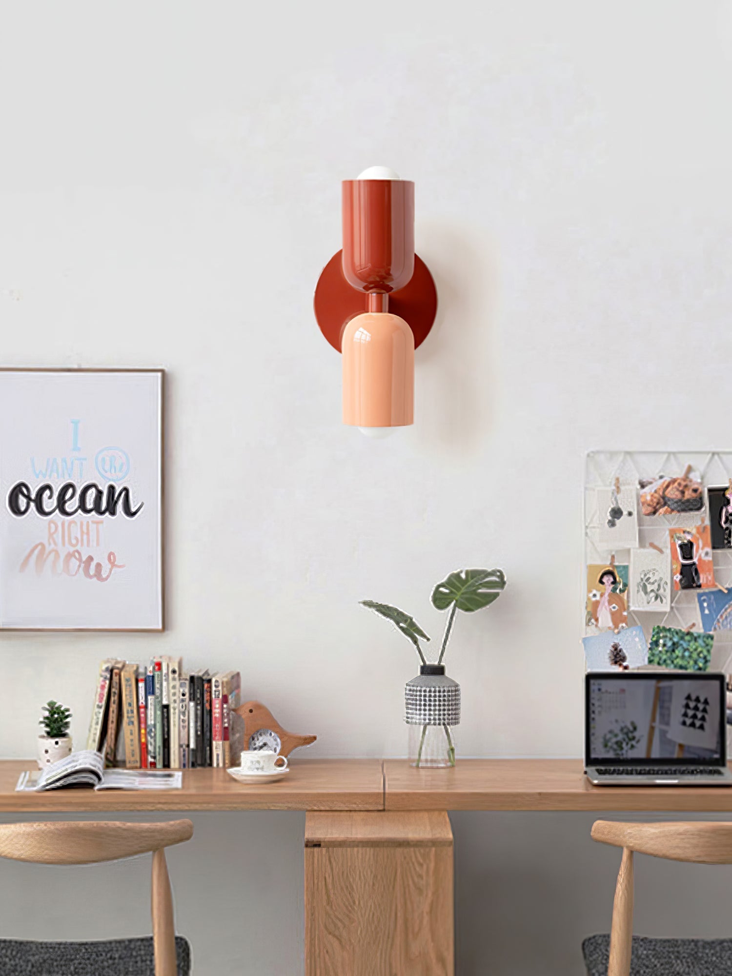 Couleur Double Plug In Wall Lamp - Blowlighting